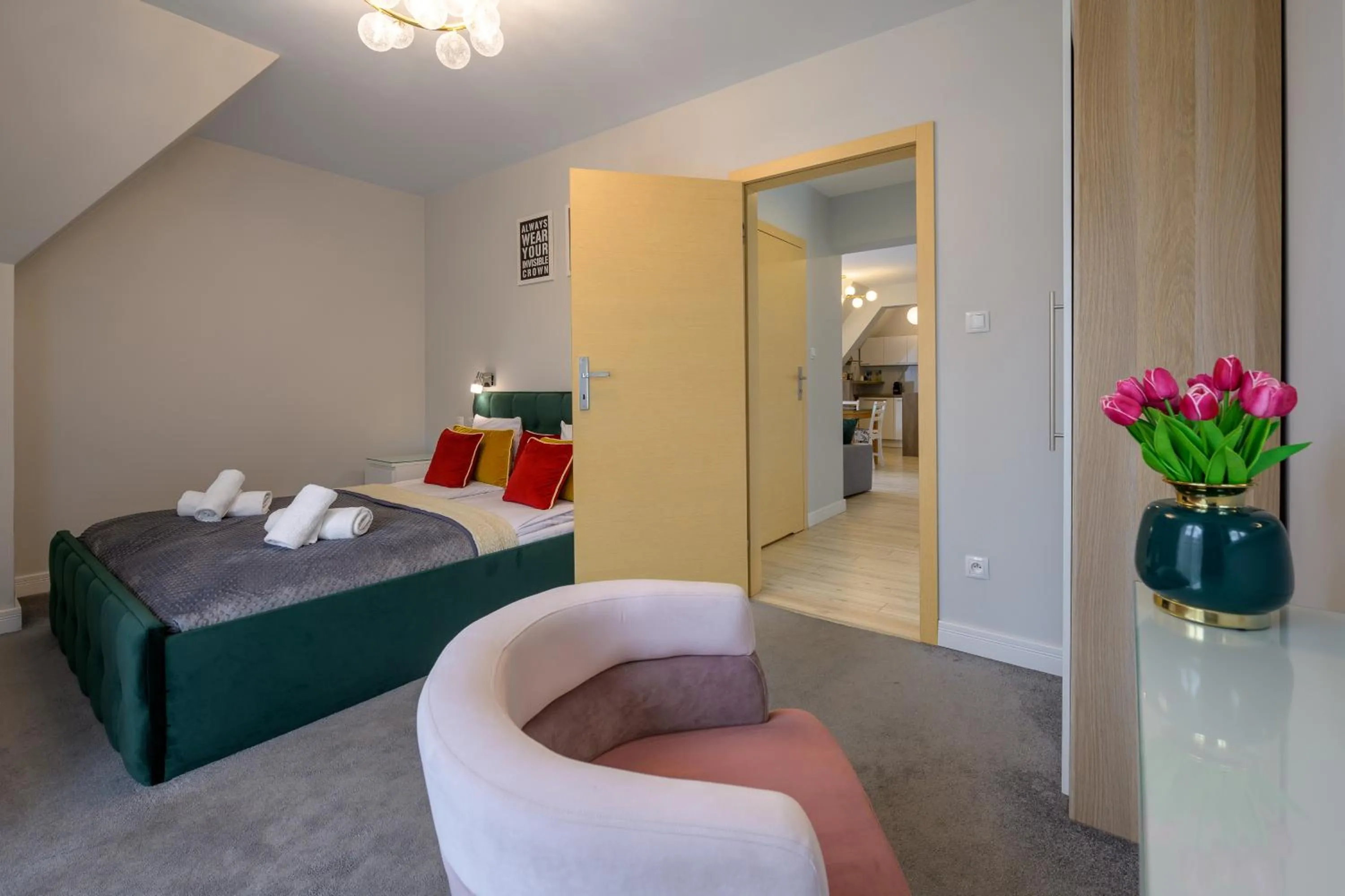 Bed in Bory6a Apartamenty & Free Parking