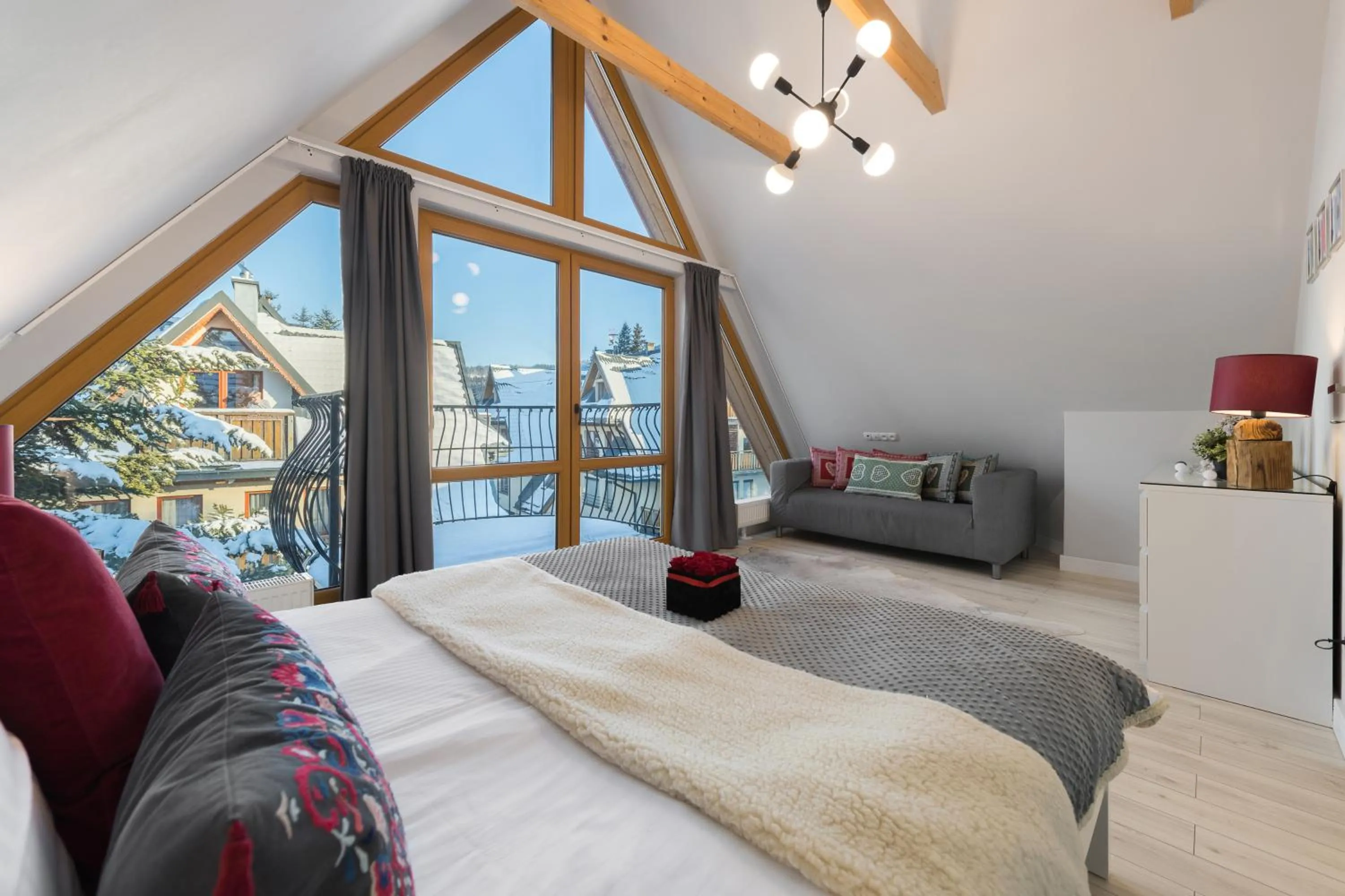 Bedroom, Bed in Bory6a Apartamenty & Free Parking