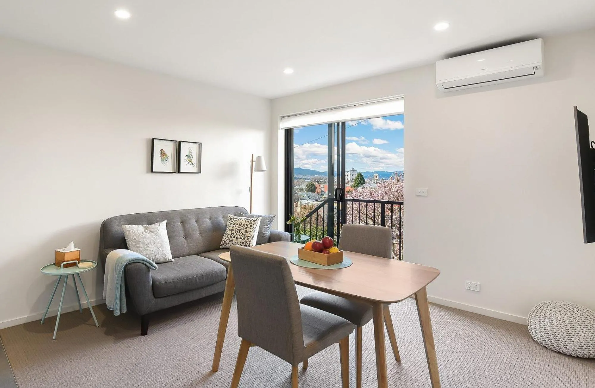 Living room in 110 Hampden Apartments