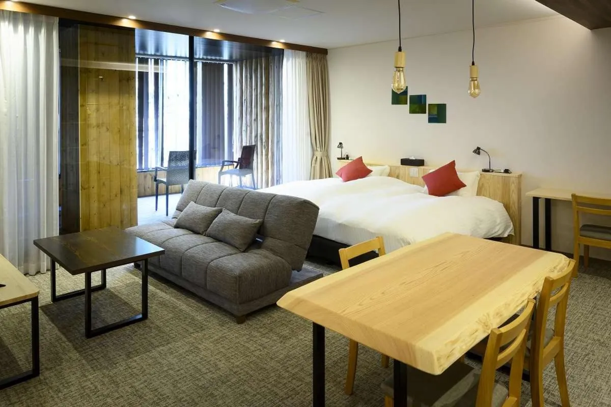 Bed in Kutsurogijyuku Shintaki