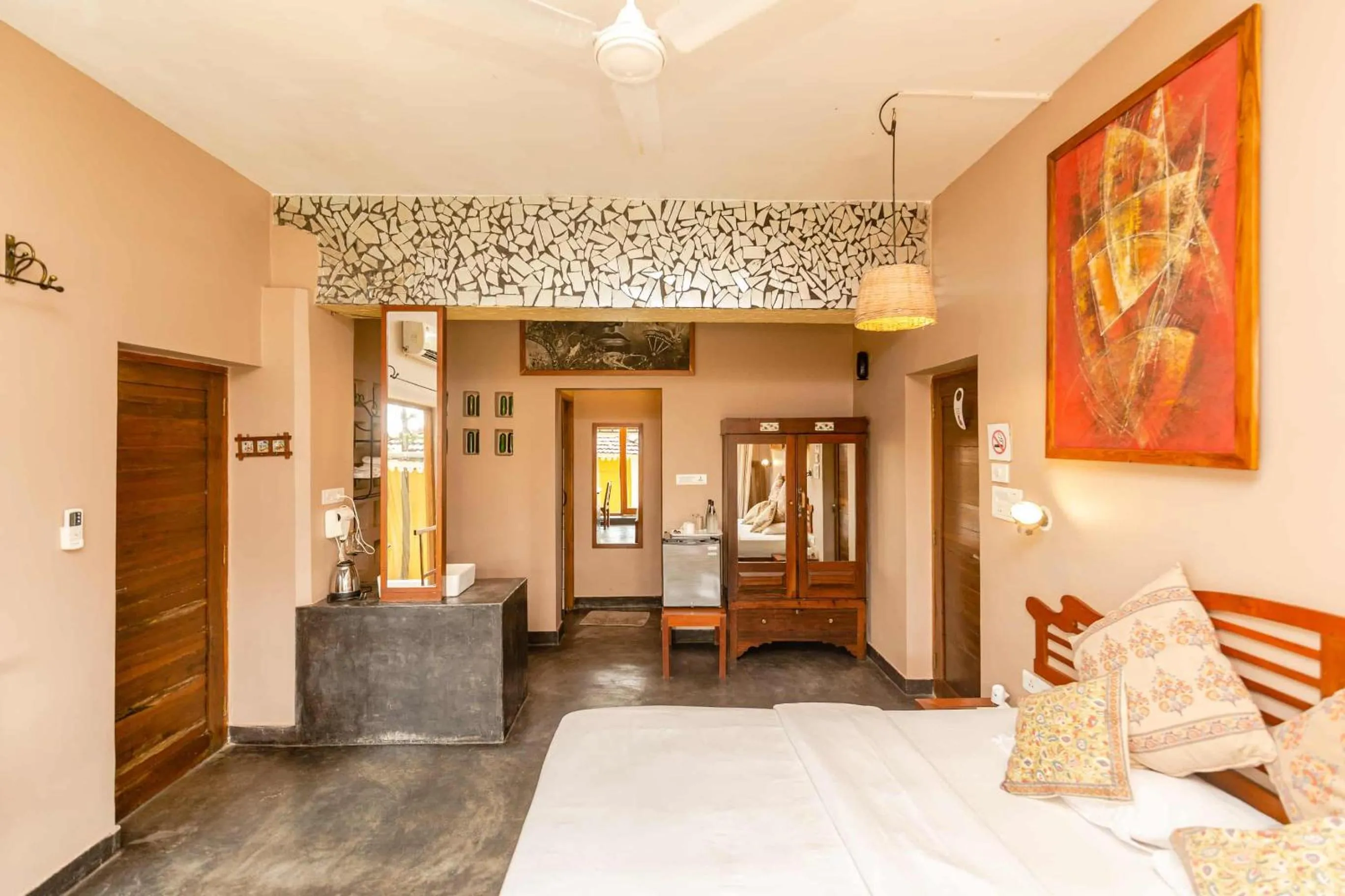 View (from property/room), Bed in Fiesta Beach Resort