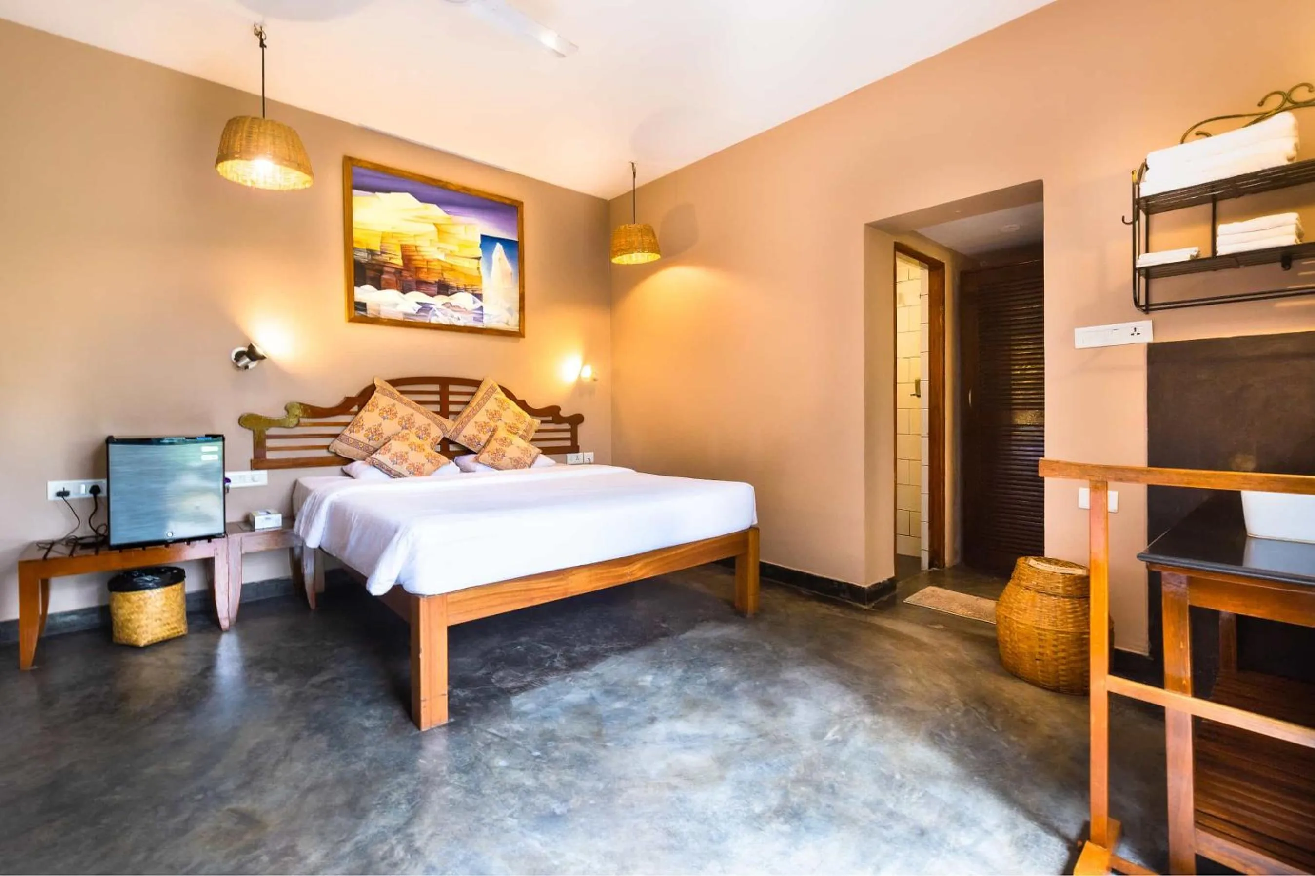 View (from property/room), Bed in Fiesta Beach Resort