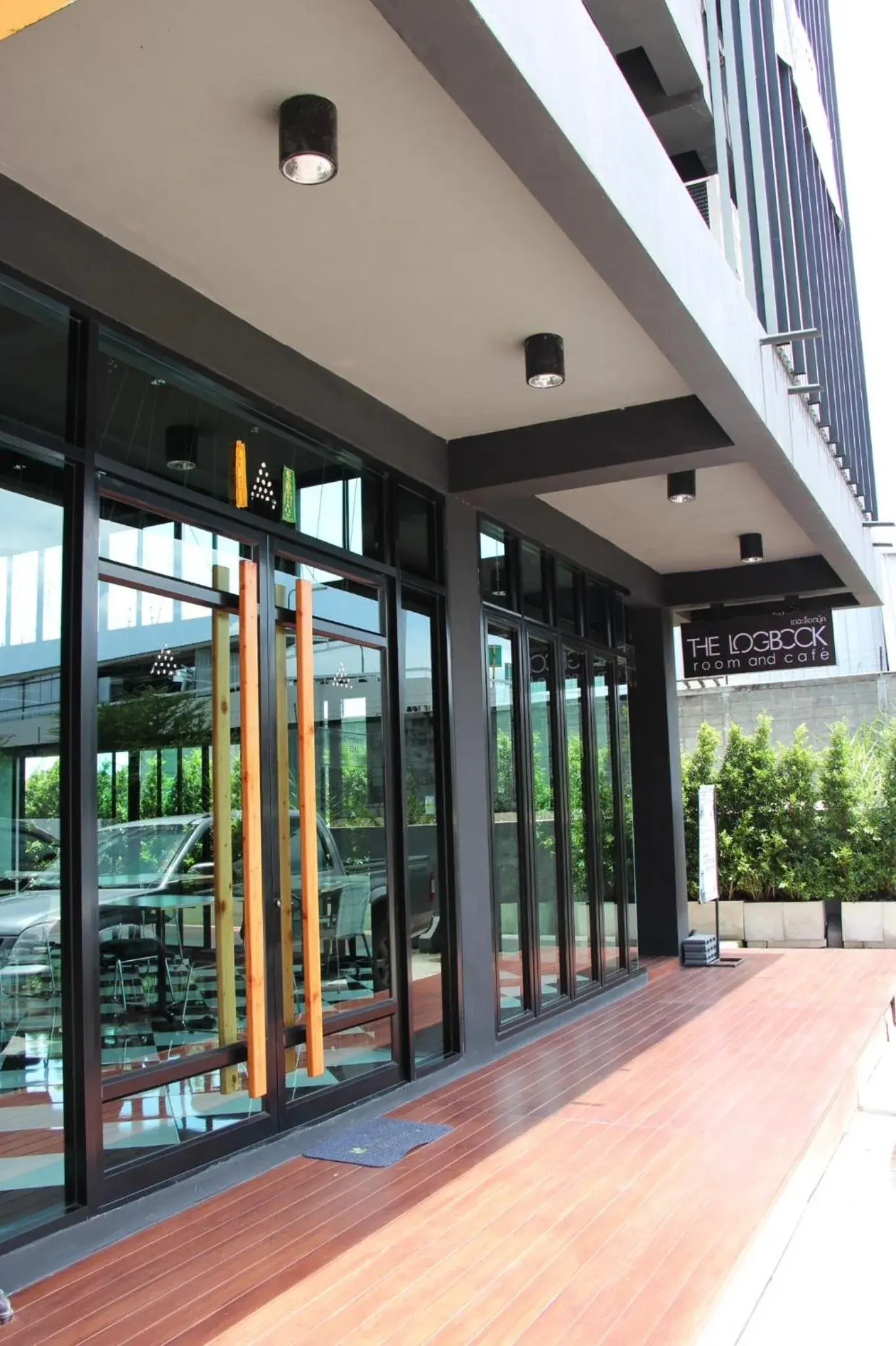 Facade/entrance in The LogBook Room and Cafe' Facade/entrance in The LogBook Room and Cafe'
