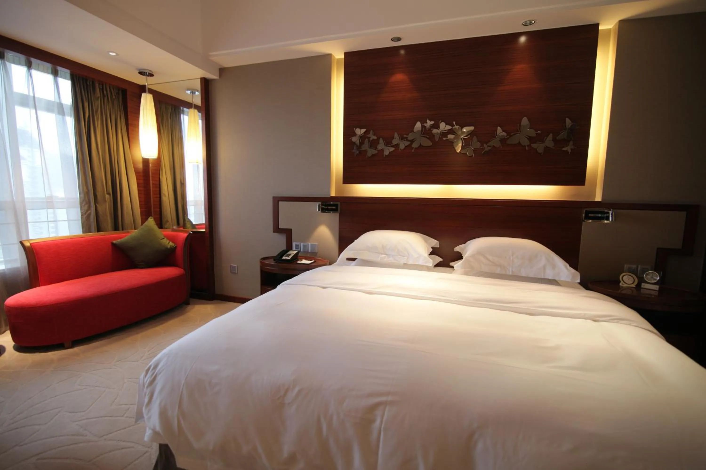 Bed in Huangyan Yaoda Hotel