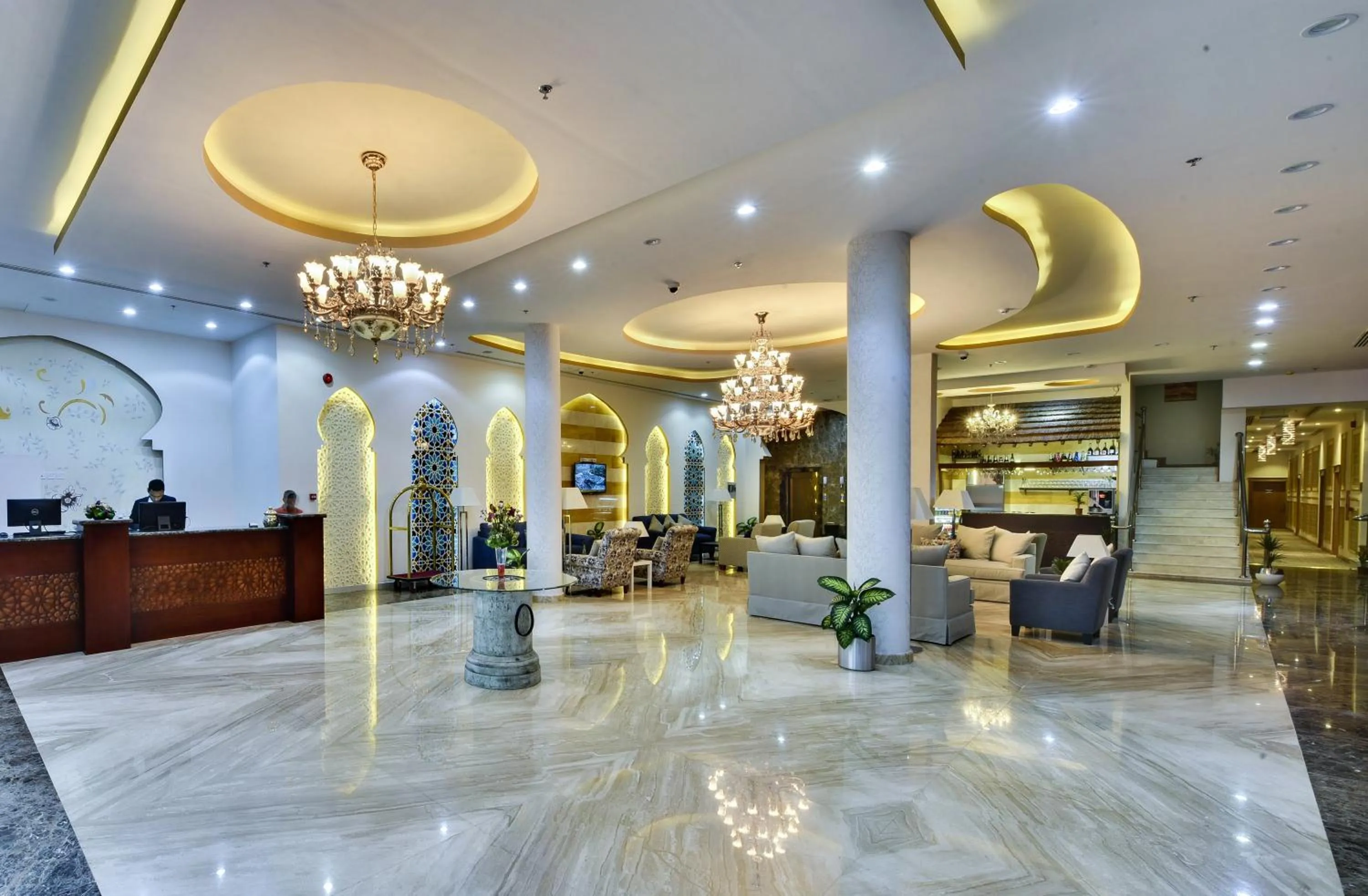Lobby or reception in Golden Dune Hotel AlFayhaa