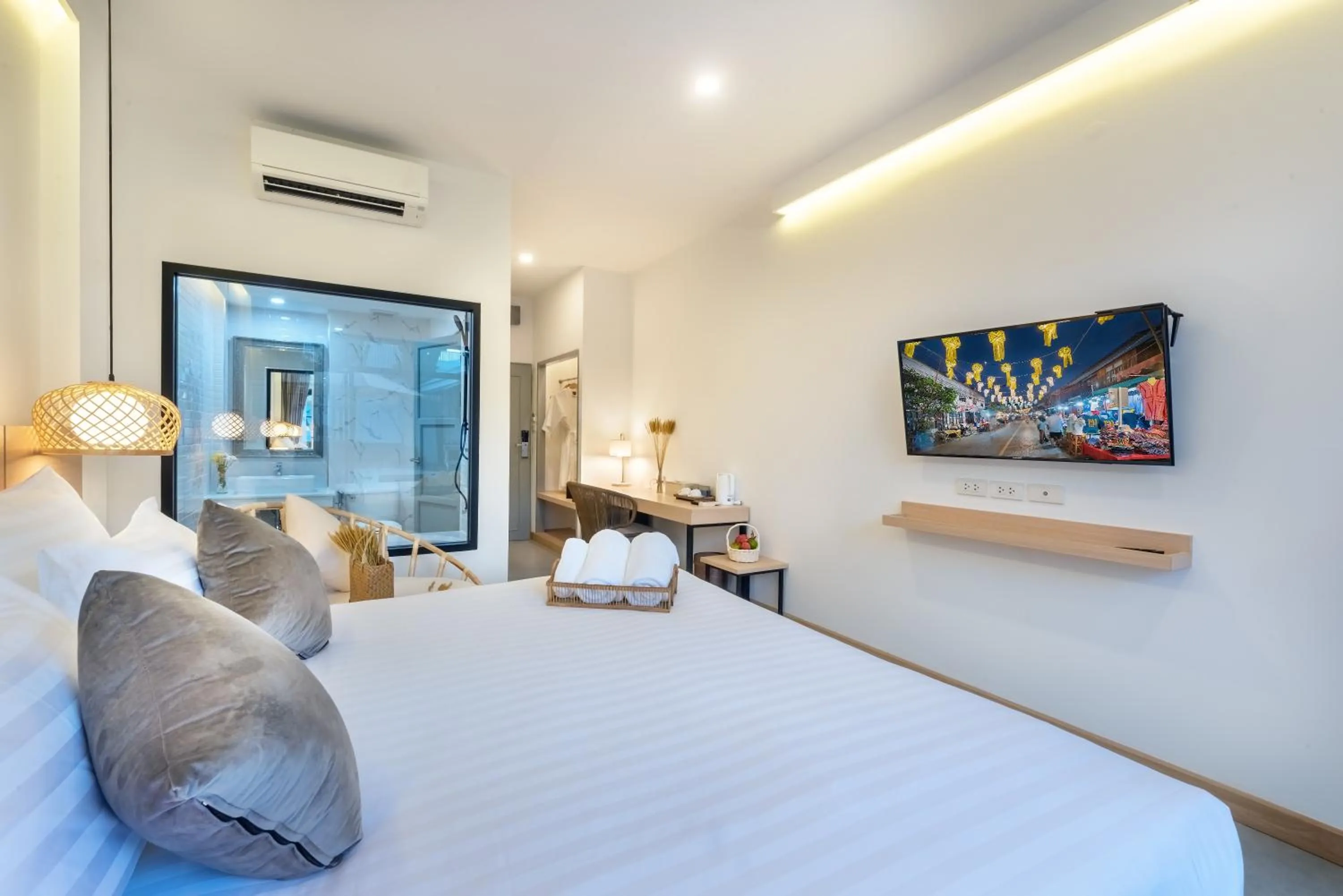 Bed in Ai Pai Hotel - 50m to Pai Walking Street & Night Market