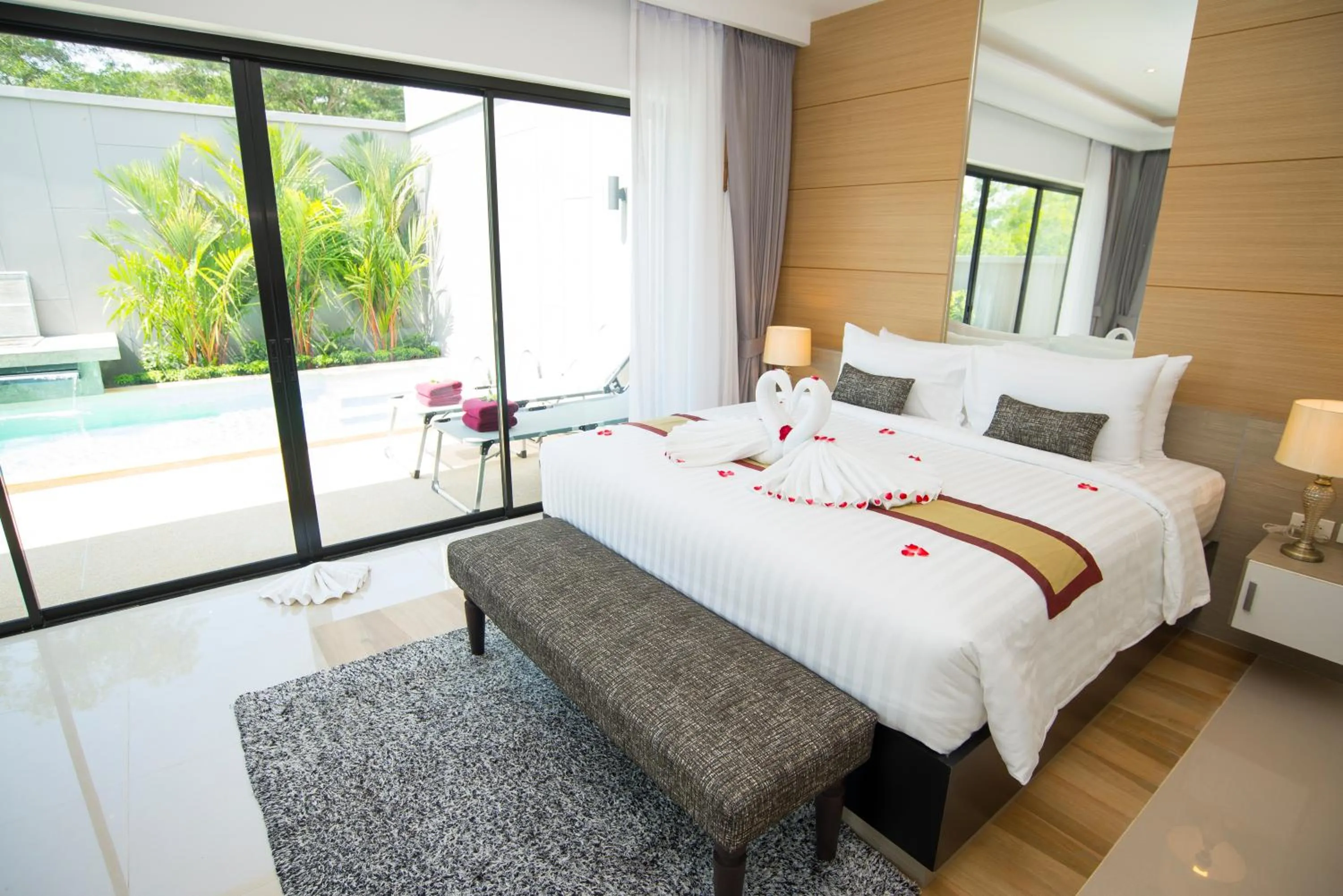 Bedroom, Bed in Pumeria Resort Phuket - SHA Plus