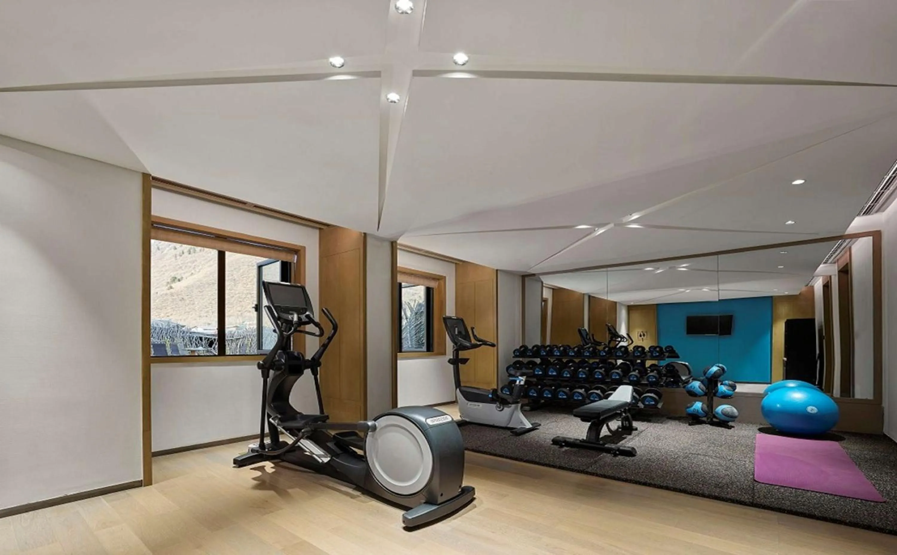 Fitness centre/facilities in Hilton Jiuzhaigou Resort