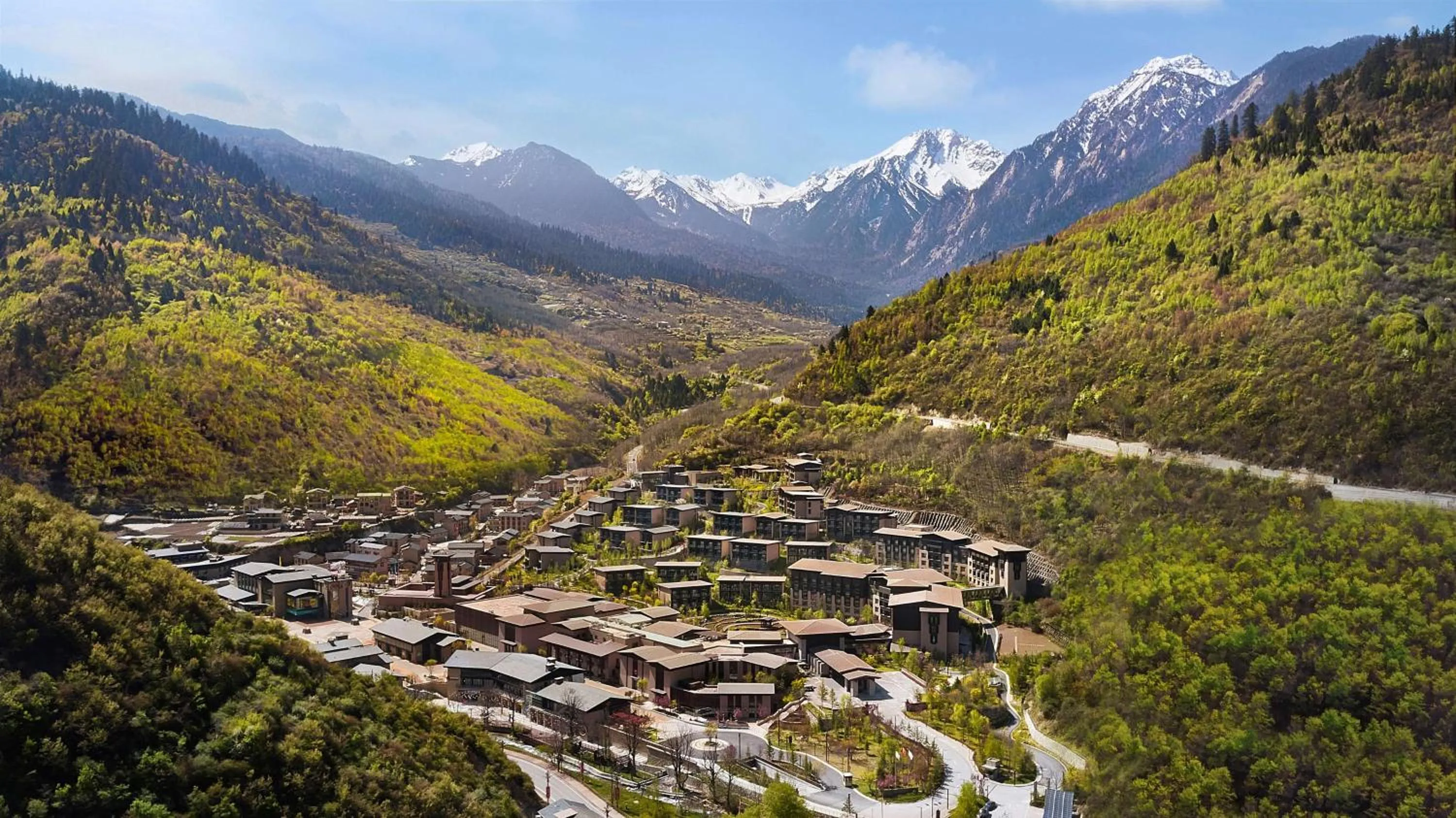 Property building in Hilton Jiuzhaigou Resort