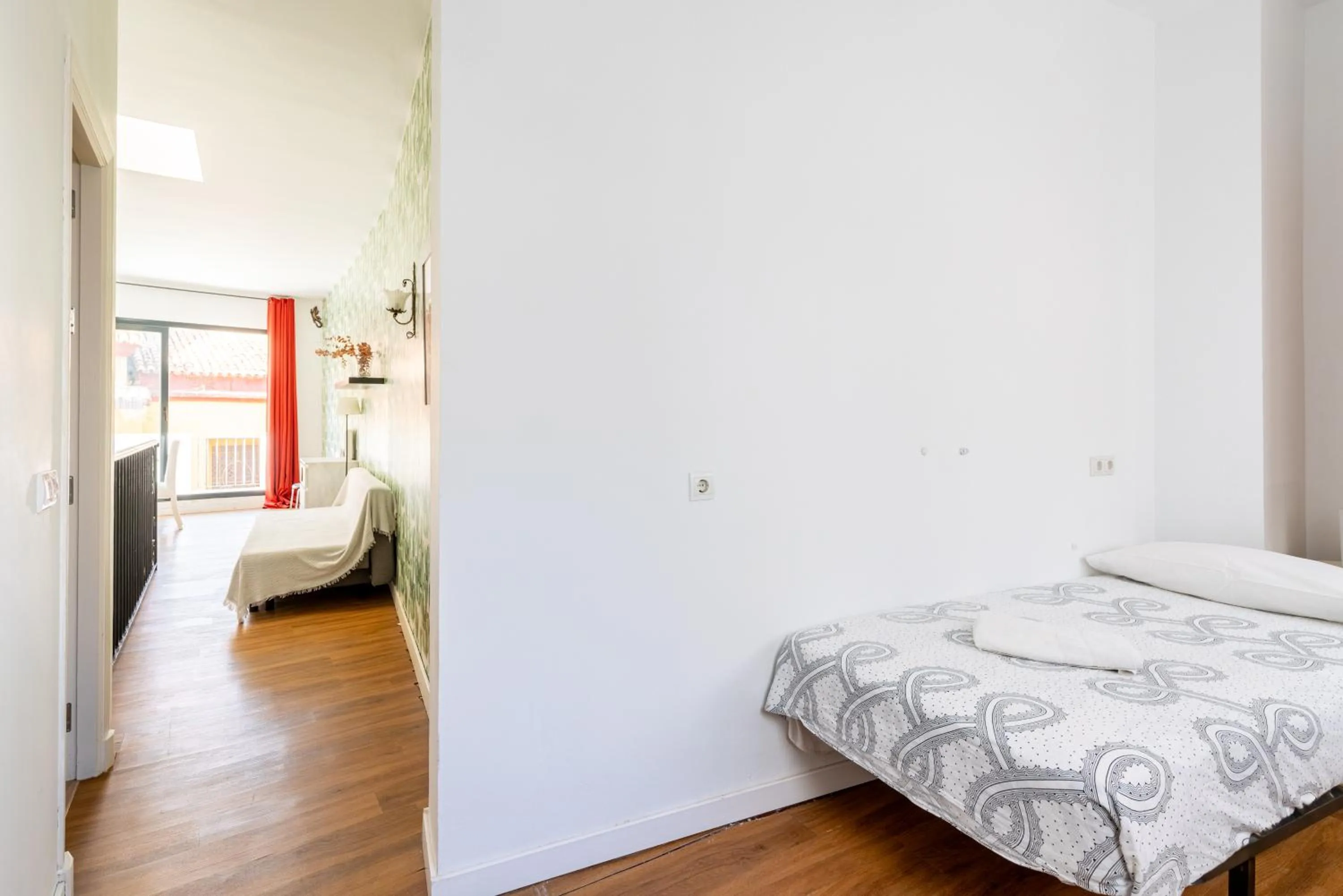 Bed in HOUSE SEVILLANA 6 habitaciones