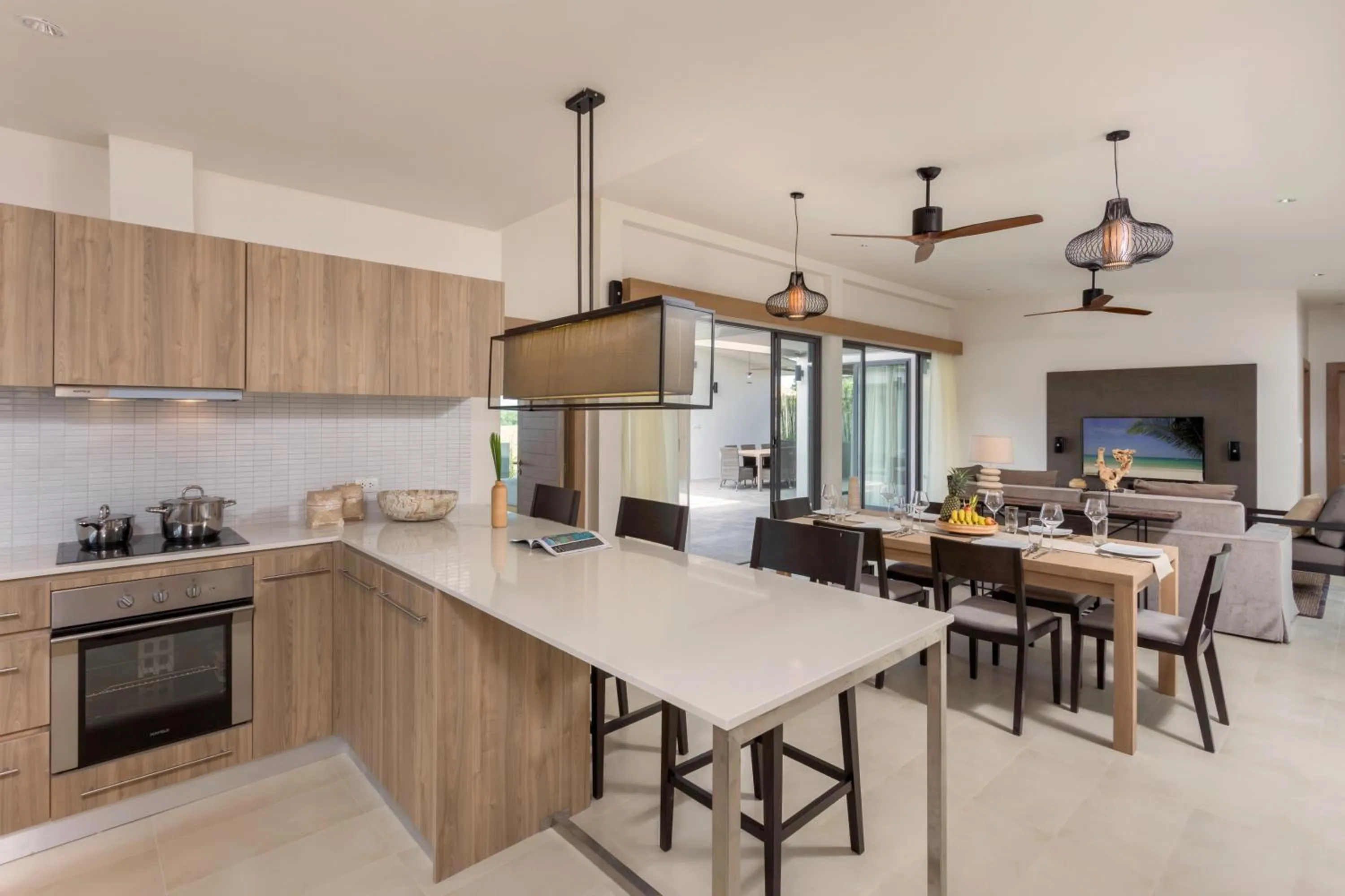 Kitchen or kitchenette in CASABAY Luxury Pool Villas by STAY