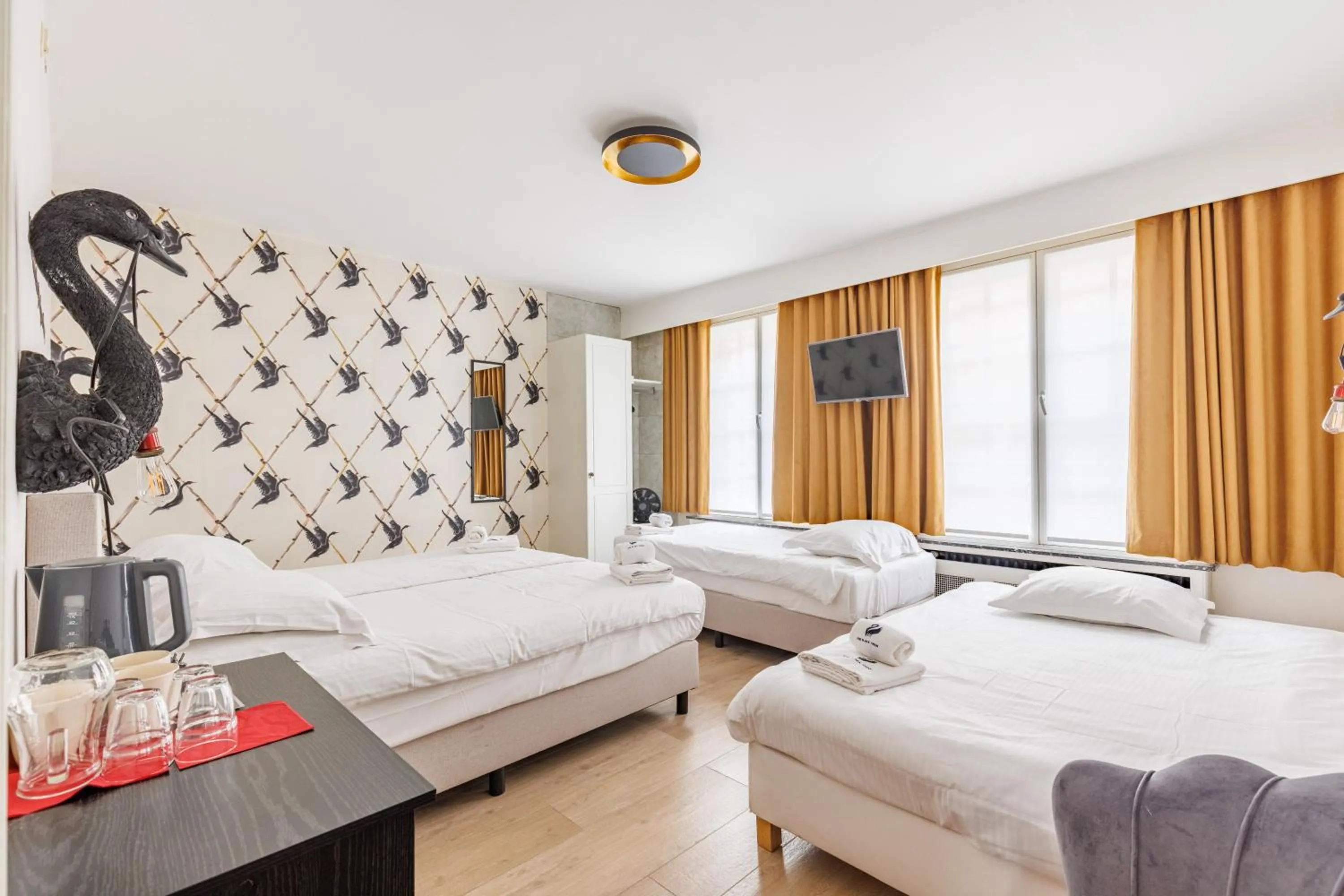 Bed in The Black Swan Hotel