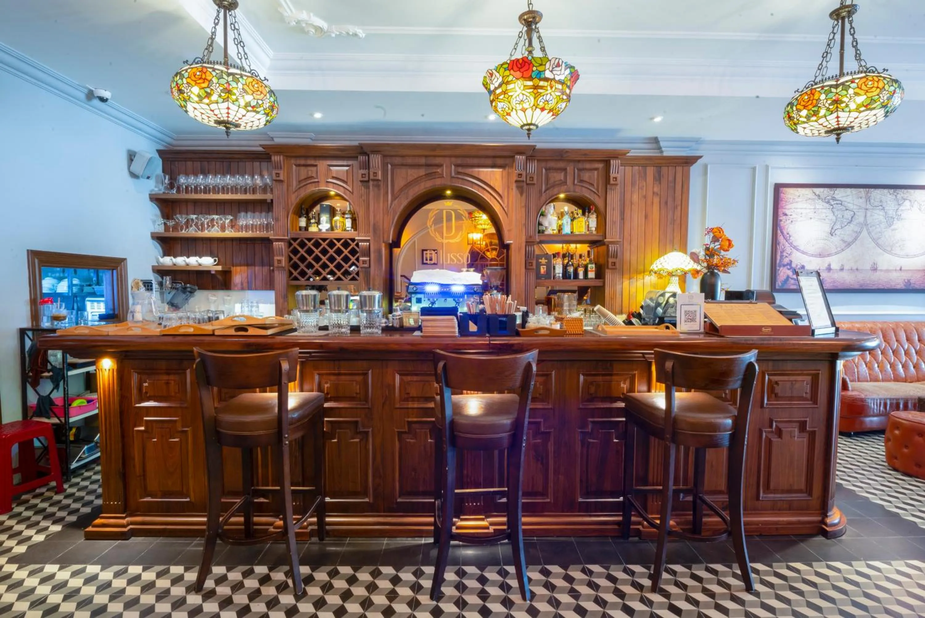 Lounge or bar in Di lusso Boutique Hotel Riverside Danang