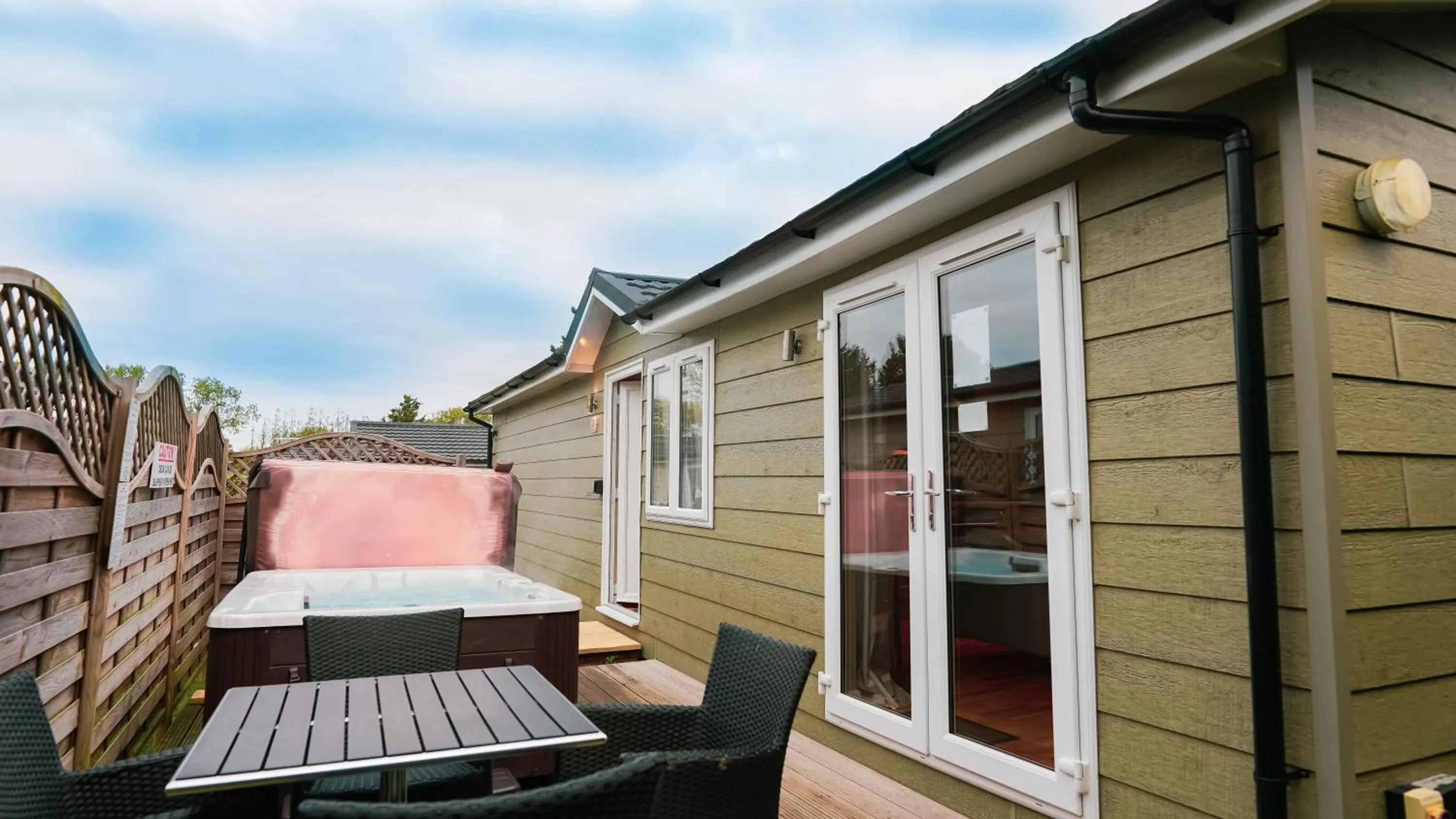 Patio in Golden Cross Holiday Park