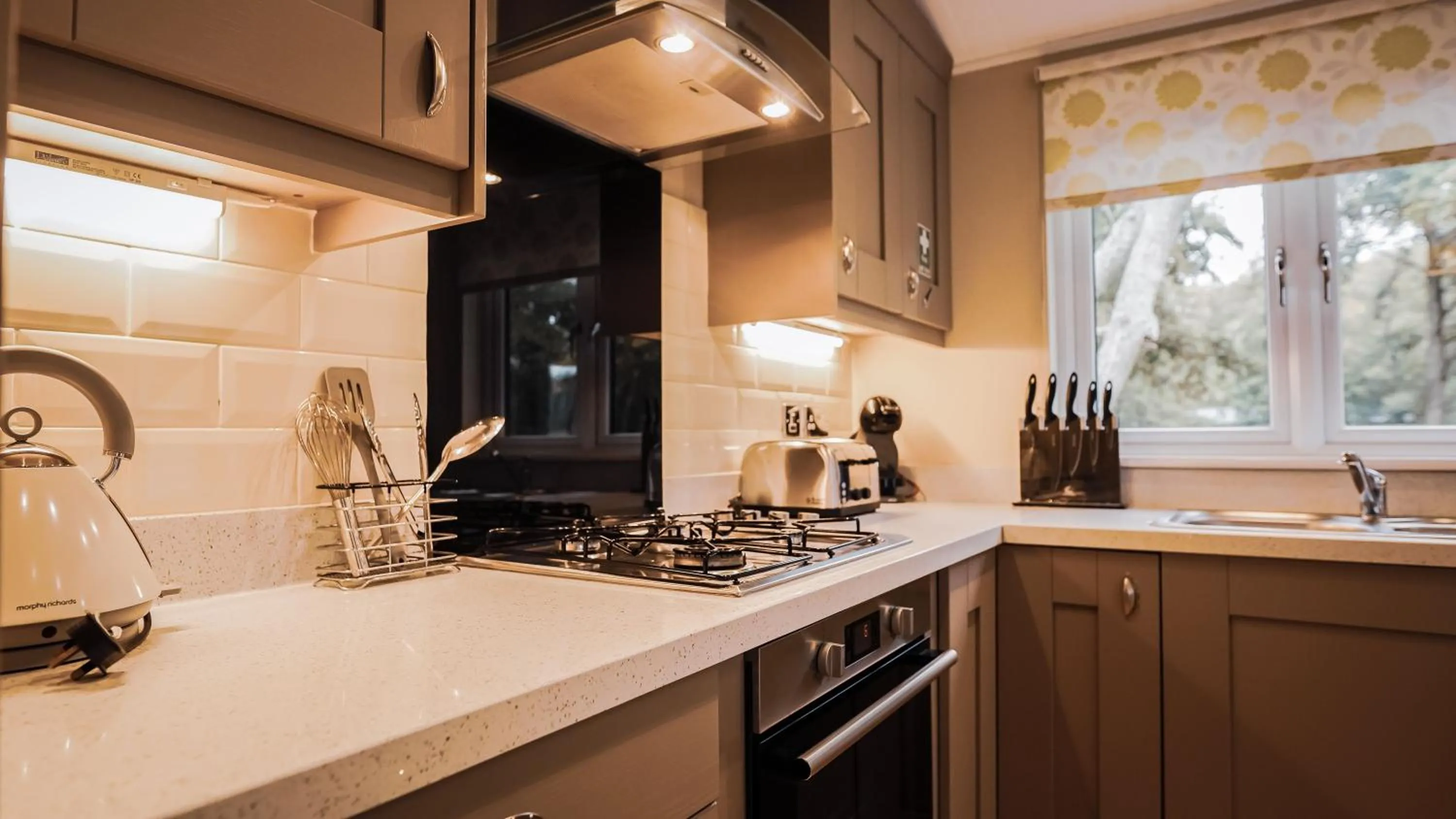 Kitchen or kitchenette in Golden Cross Holiday Park