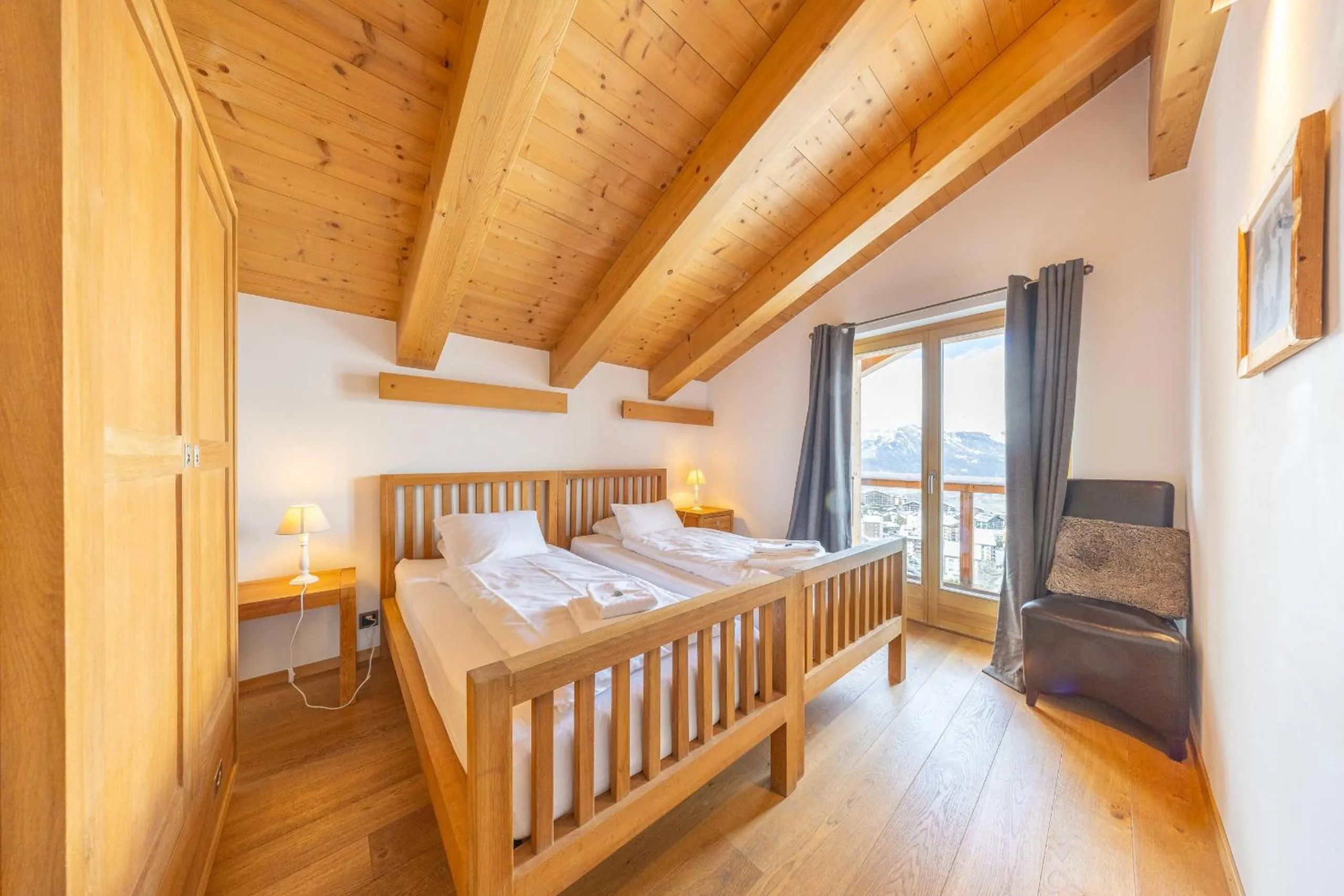Bed in Chalet Enchanteur