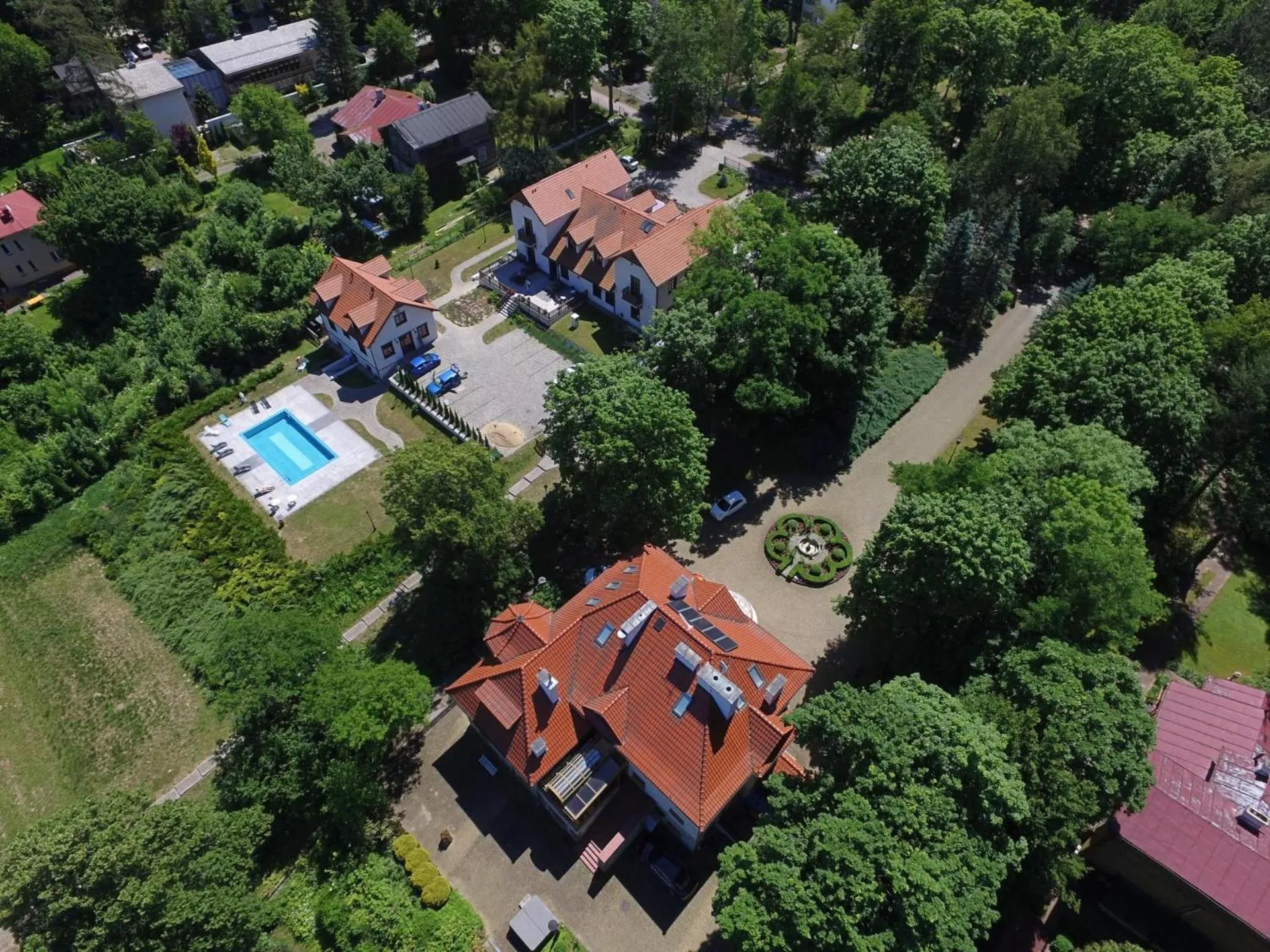 Bird's eye view in Villa Aurelia