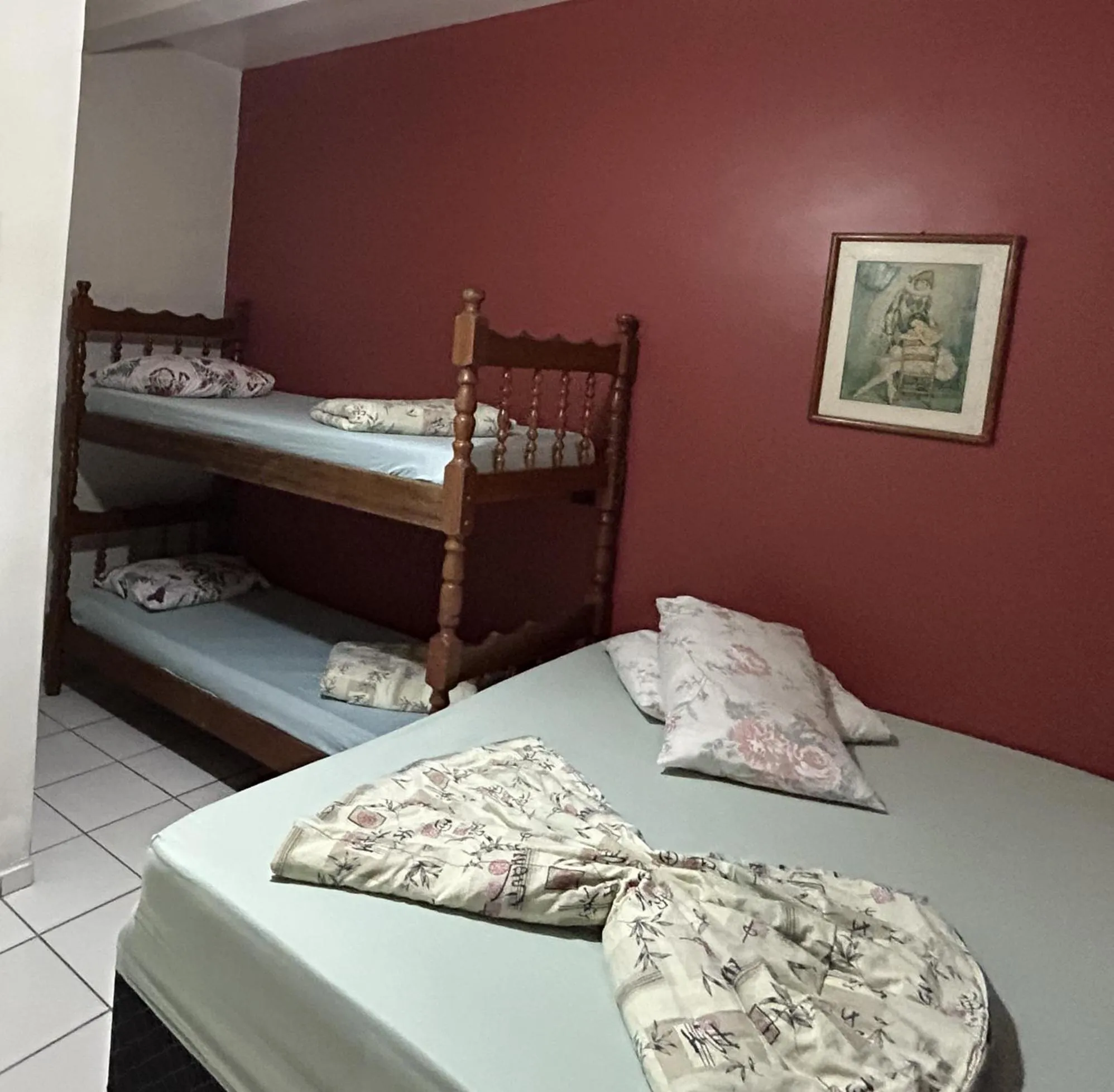 Bed in Pousada Orquidário