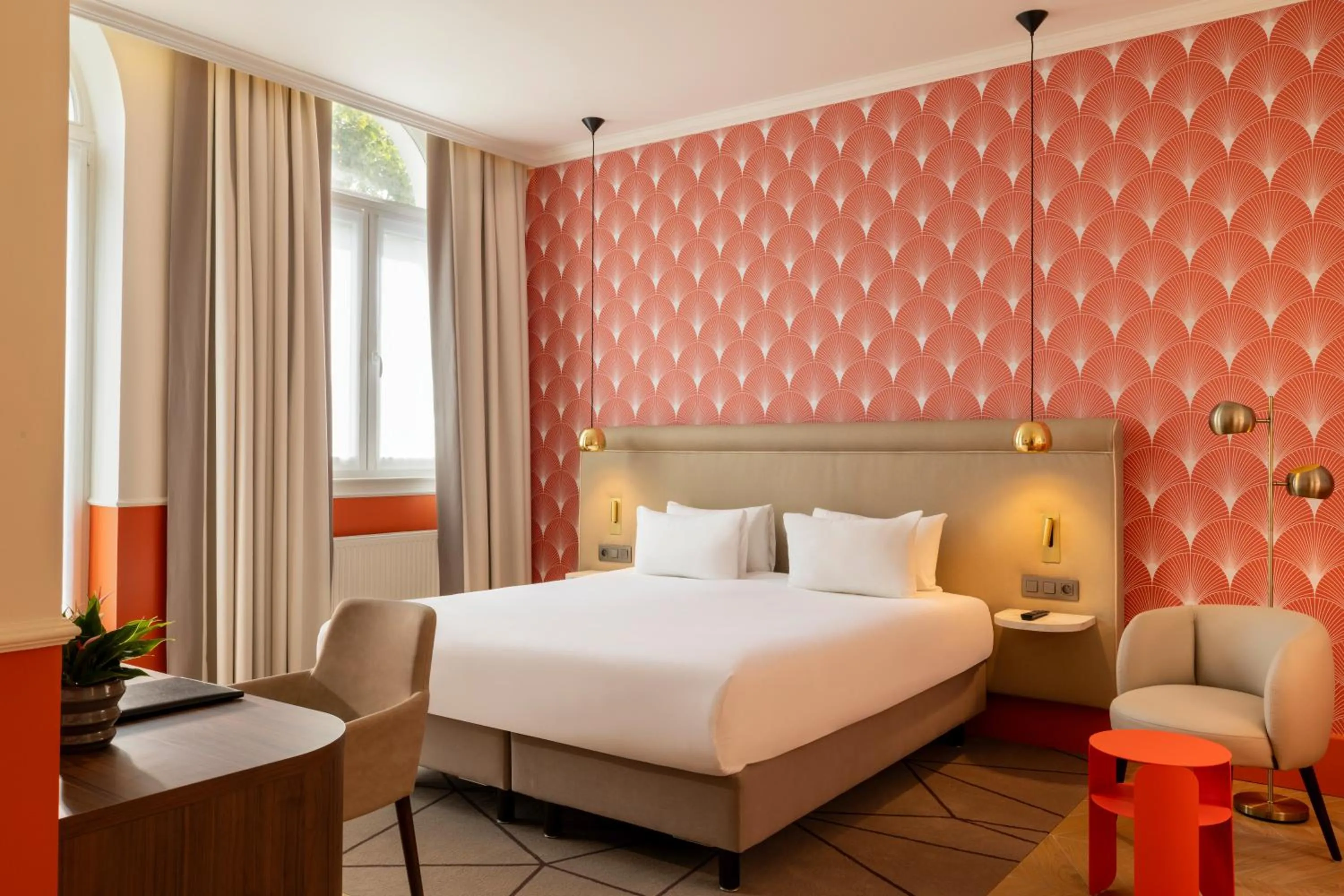 Bed in Hotel The Augustin