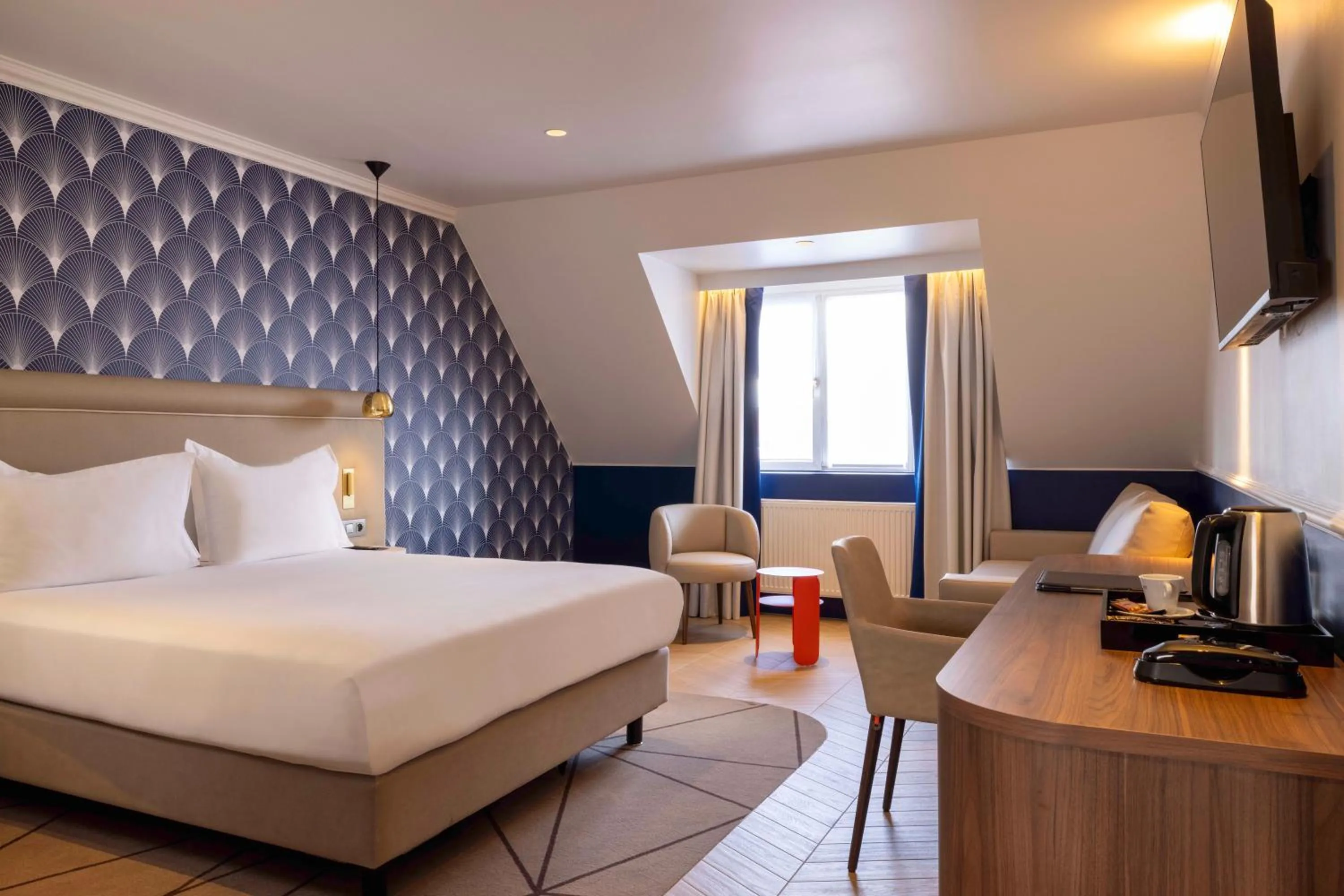 Bed in Hotel The Augustin