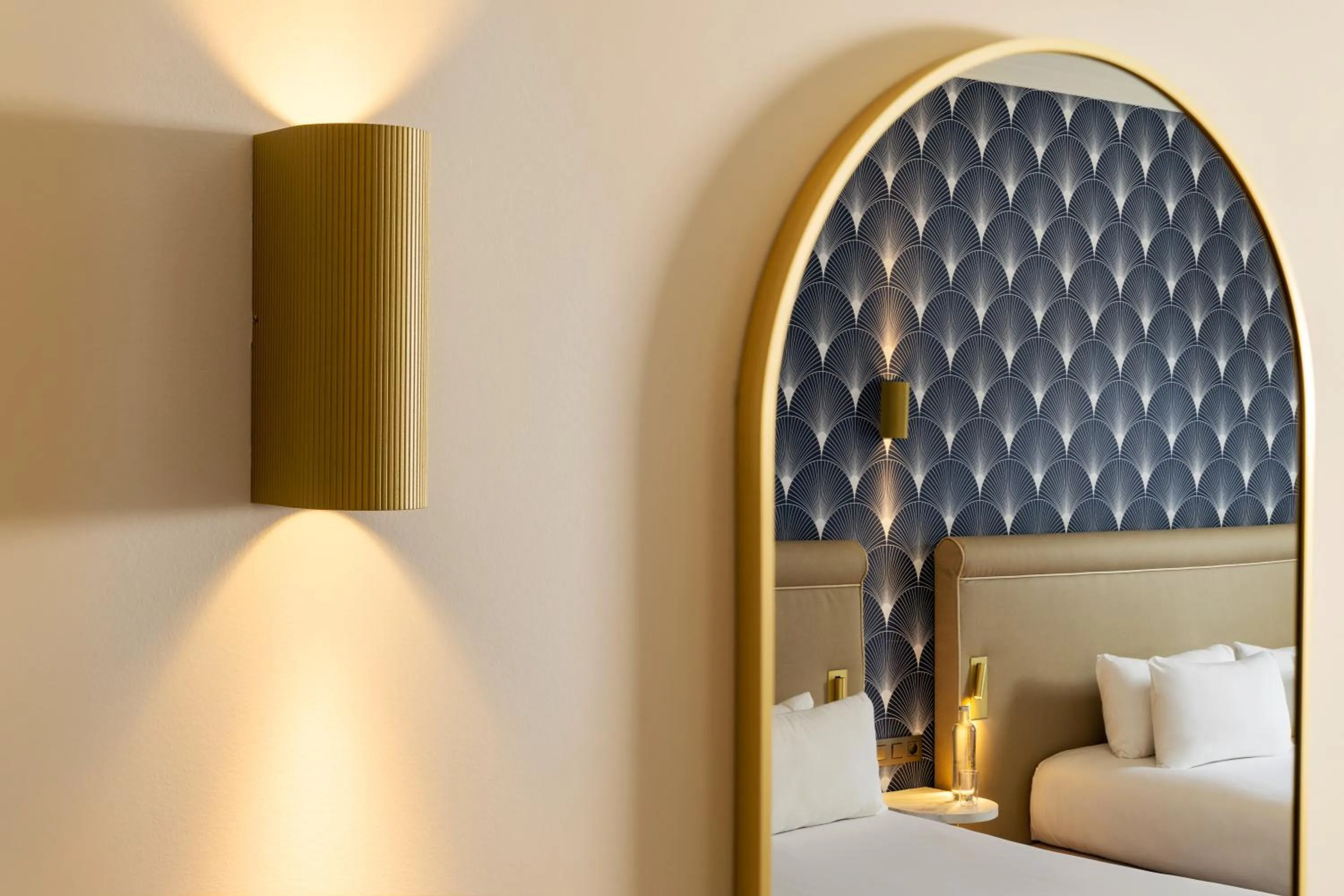 Decorative detail, Bed in Hotel The Augustin