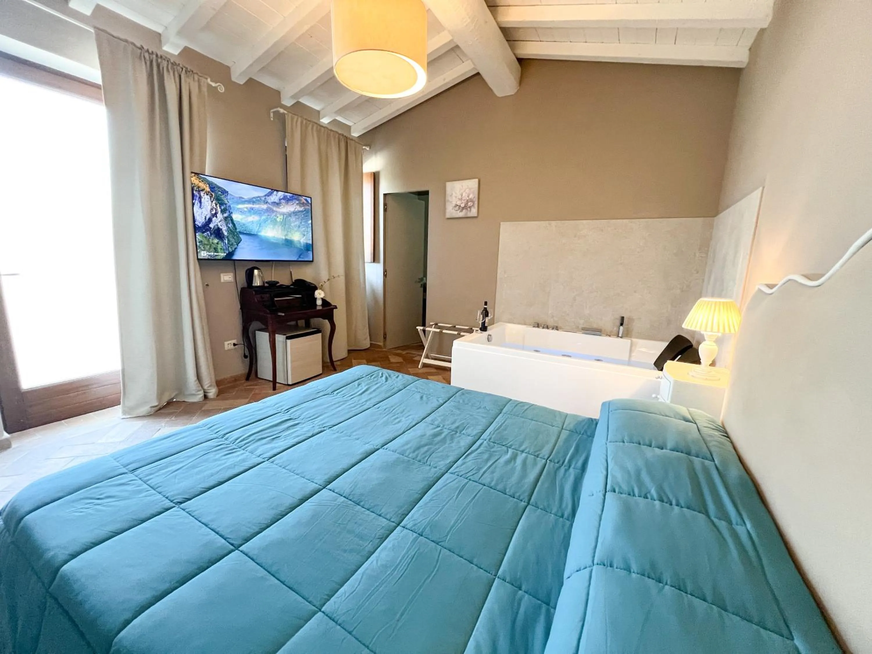 Bed in Antica Quercia Villa & Spa