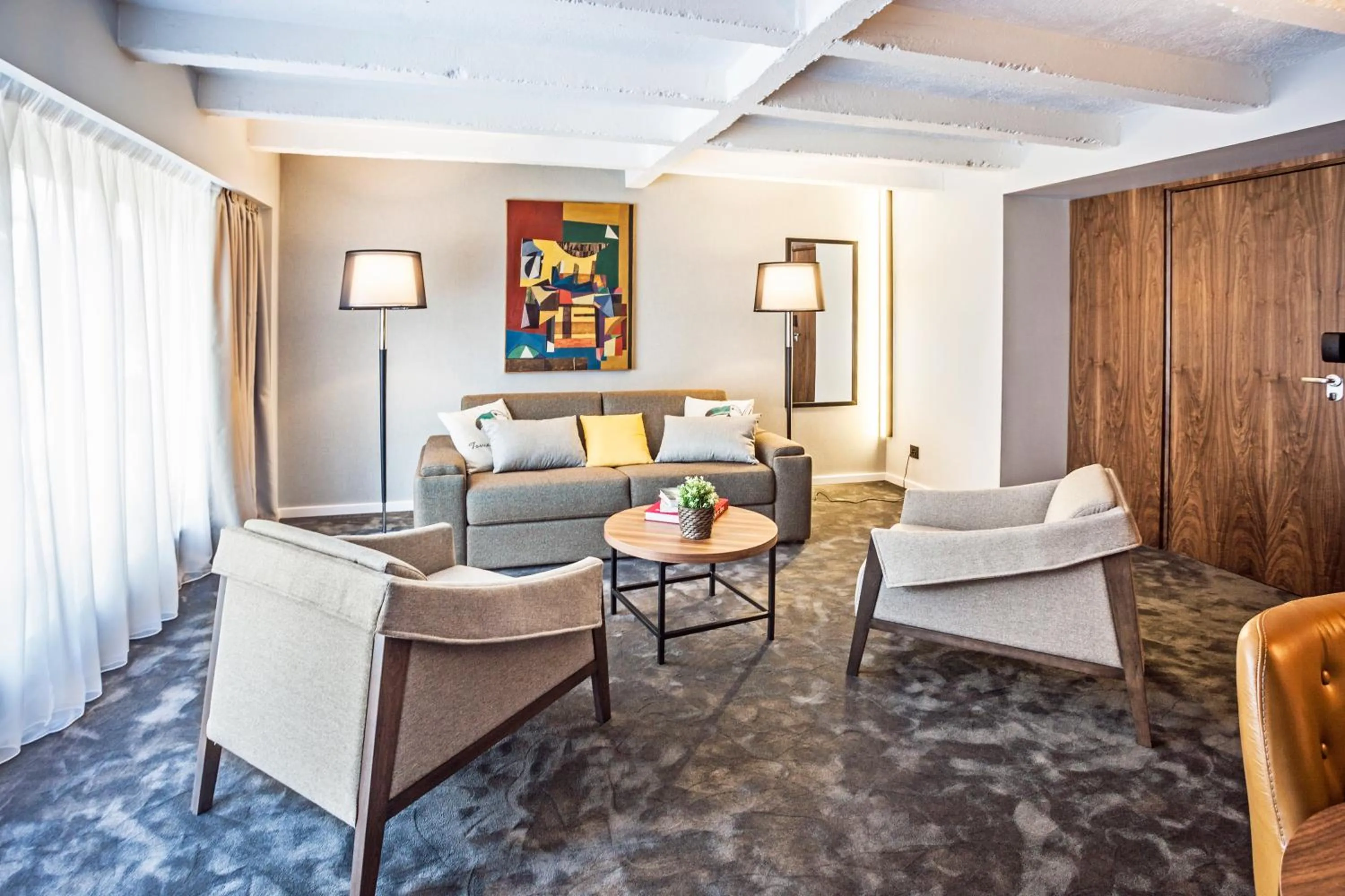 Living room in Nomad Luxury Suites