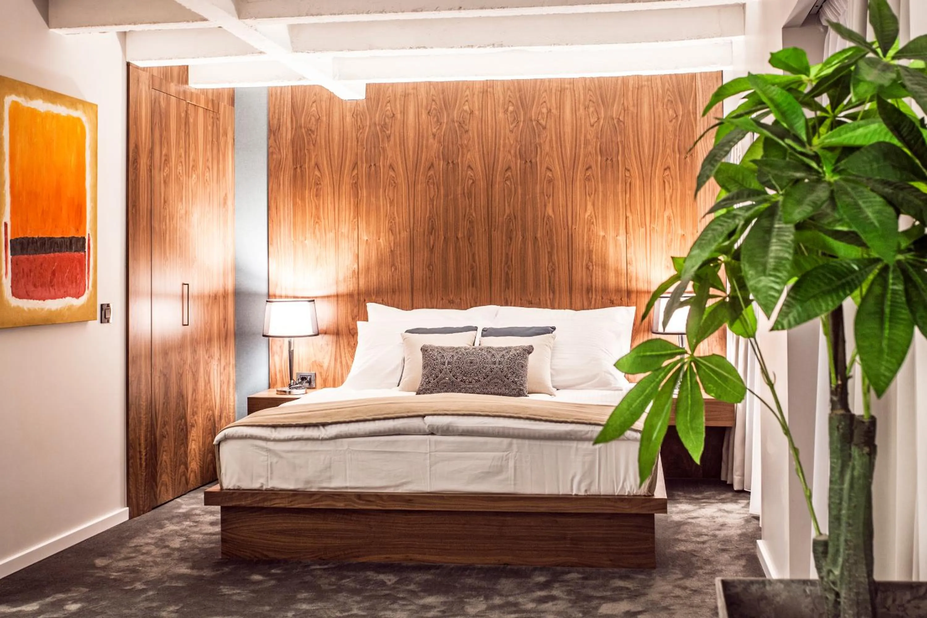 Bed in Nomad Luxury Suites