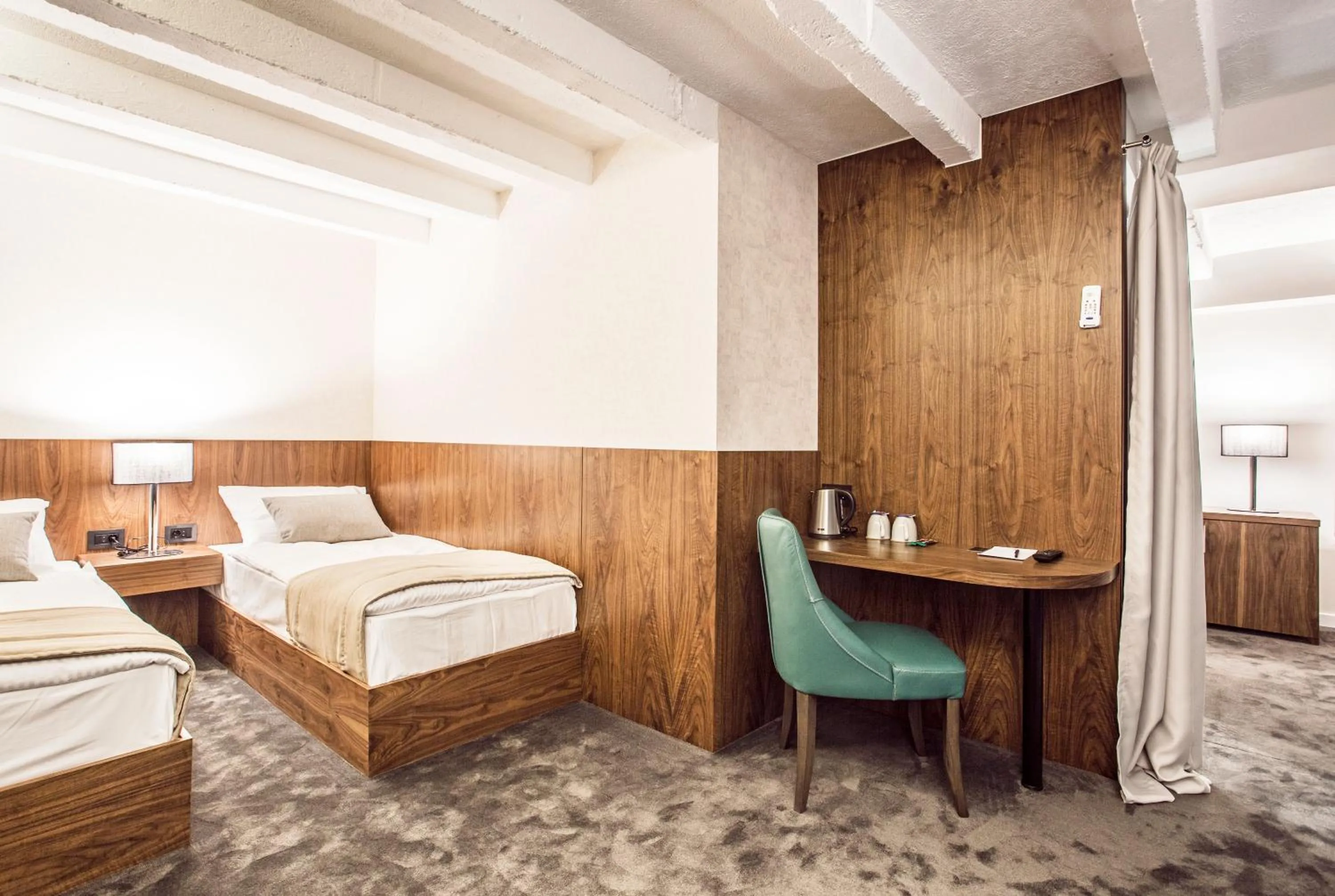 Shower, Bed in Nomad Luxury Suites