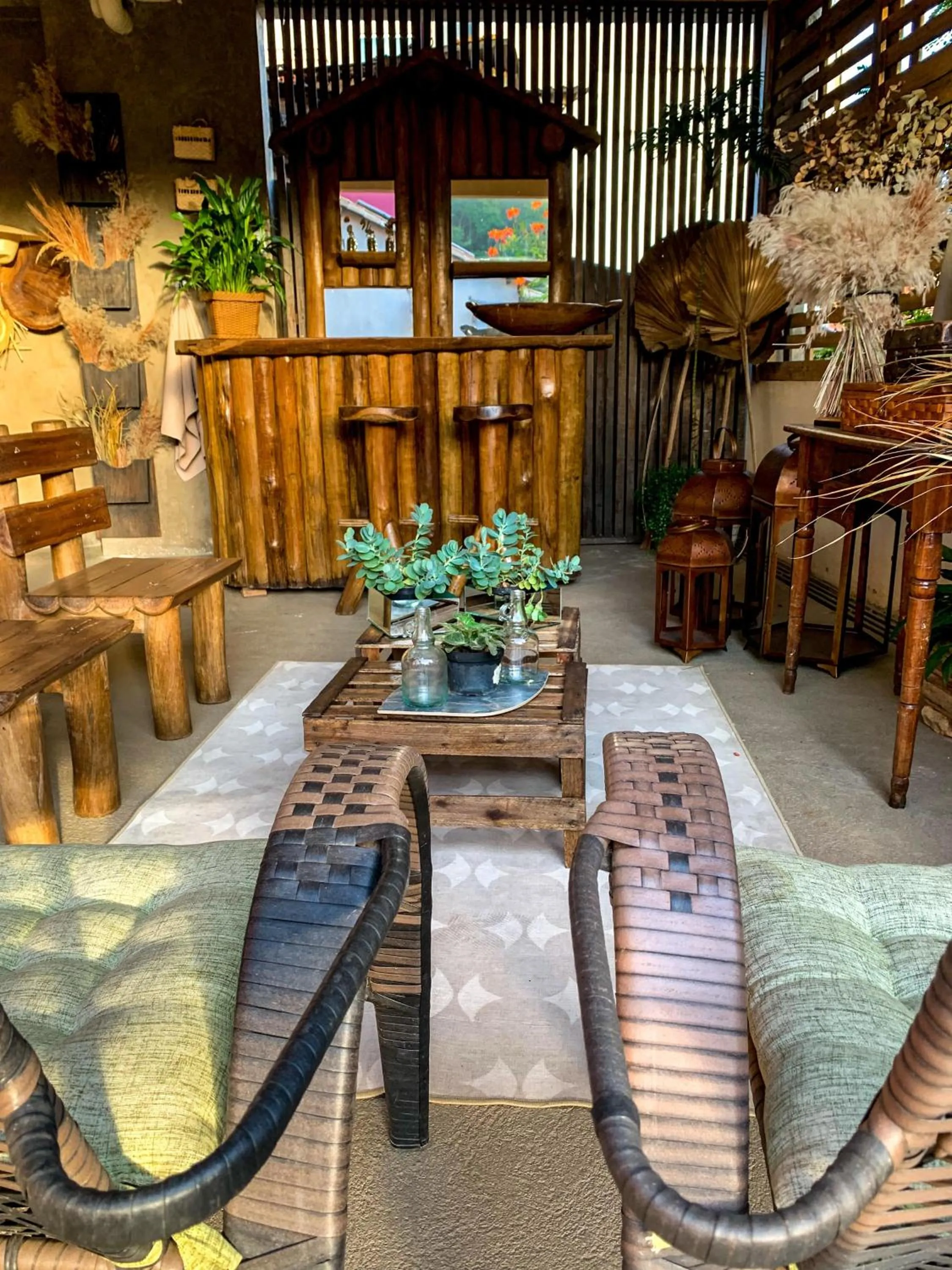 Seating area in Pousada Verde Villas