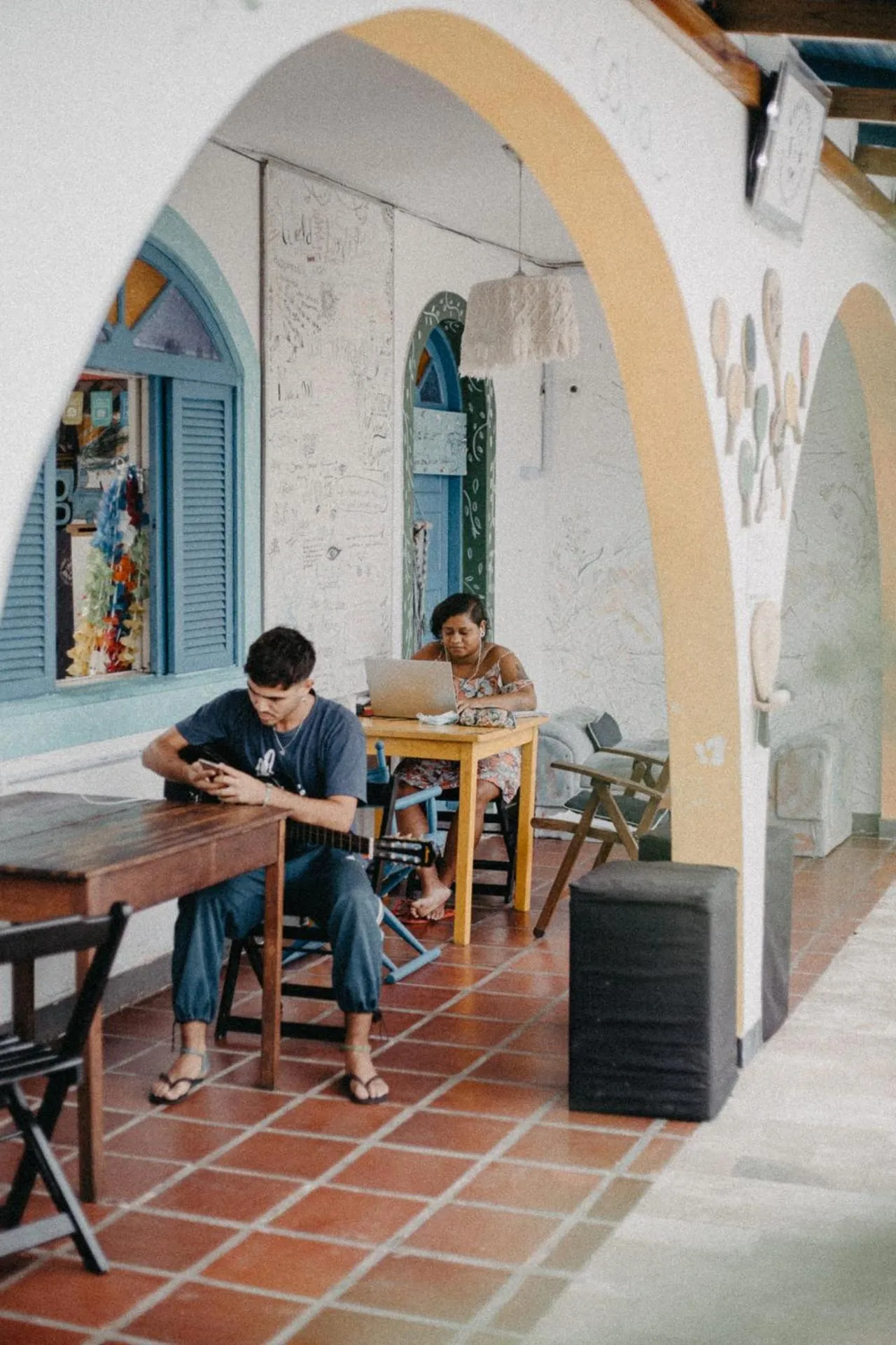 Patio in World Hostel - Canasvieiras