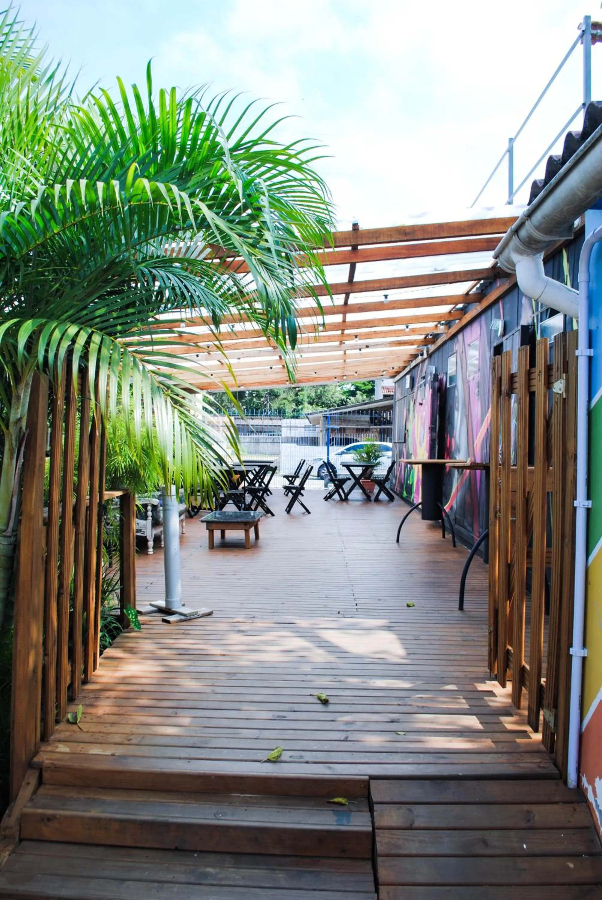 Patio in World Hostel - Canasvieiras