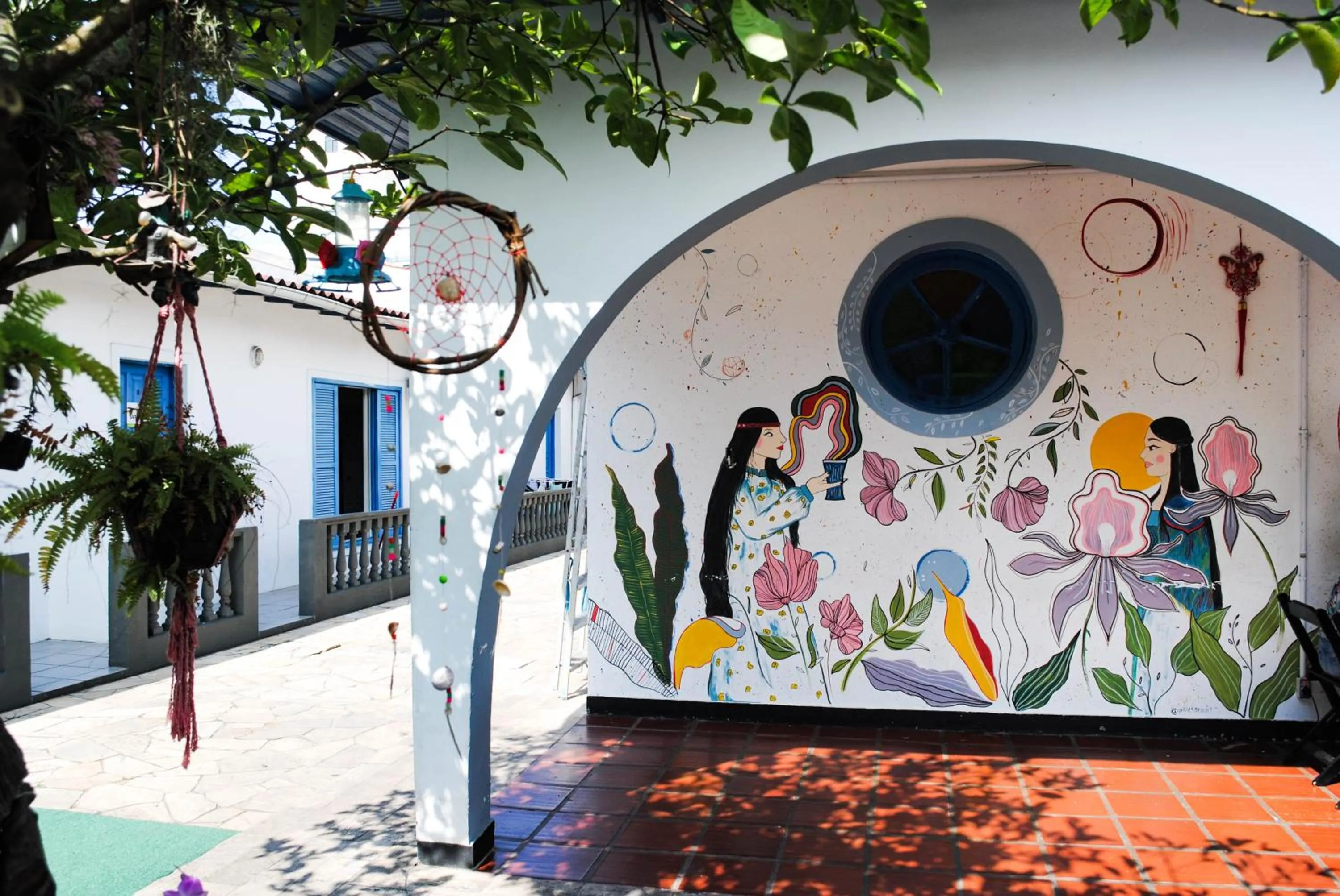 Patio in World Hostel - Canasvieiras