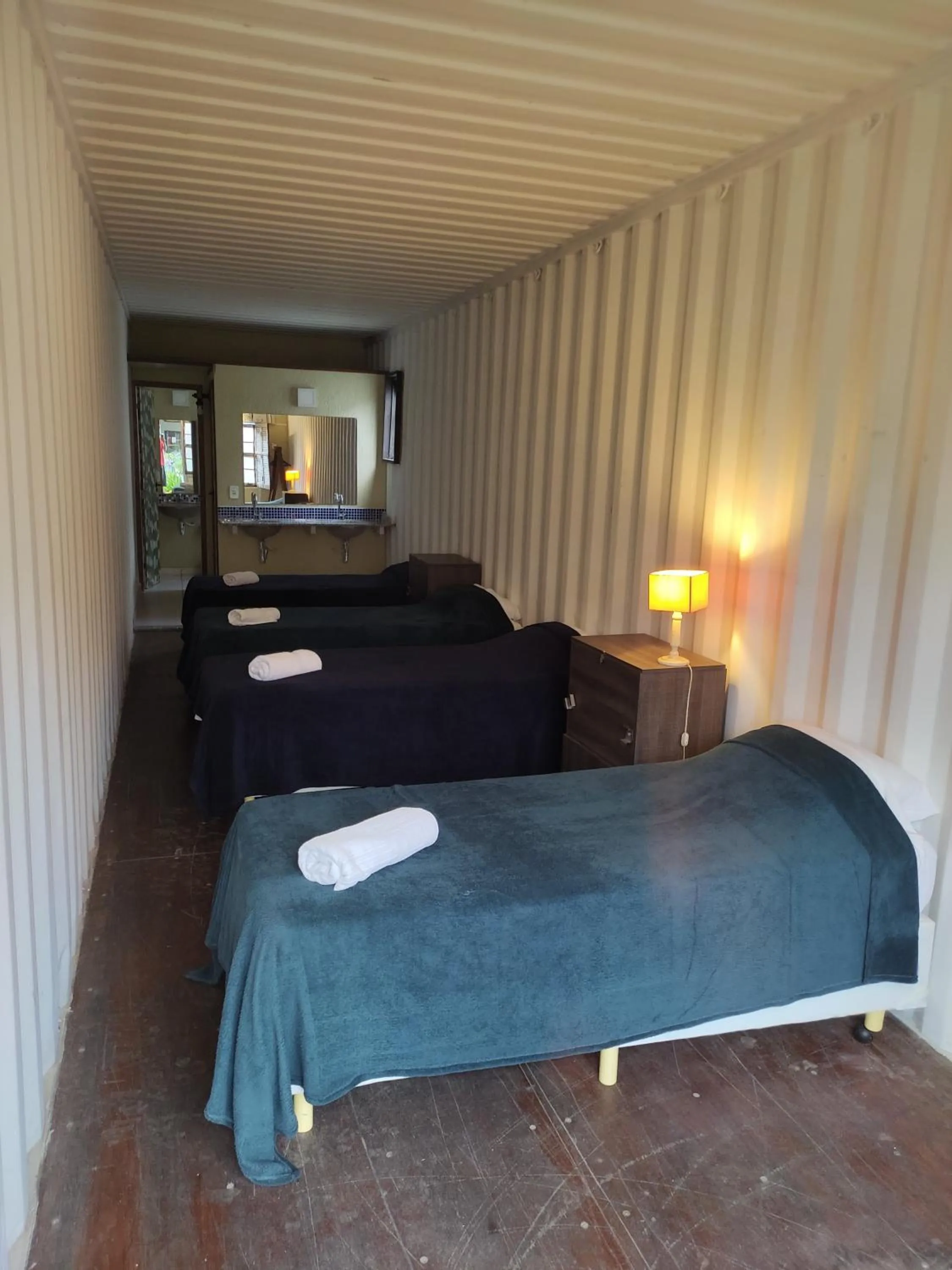 Bedroom, Bed in Container Eco Suítes