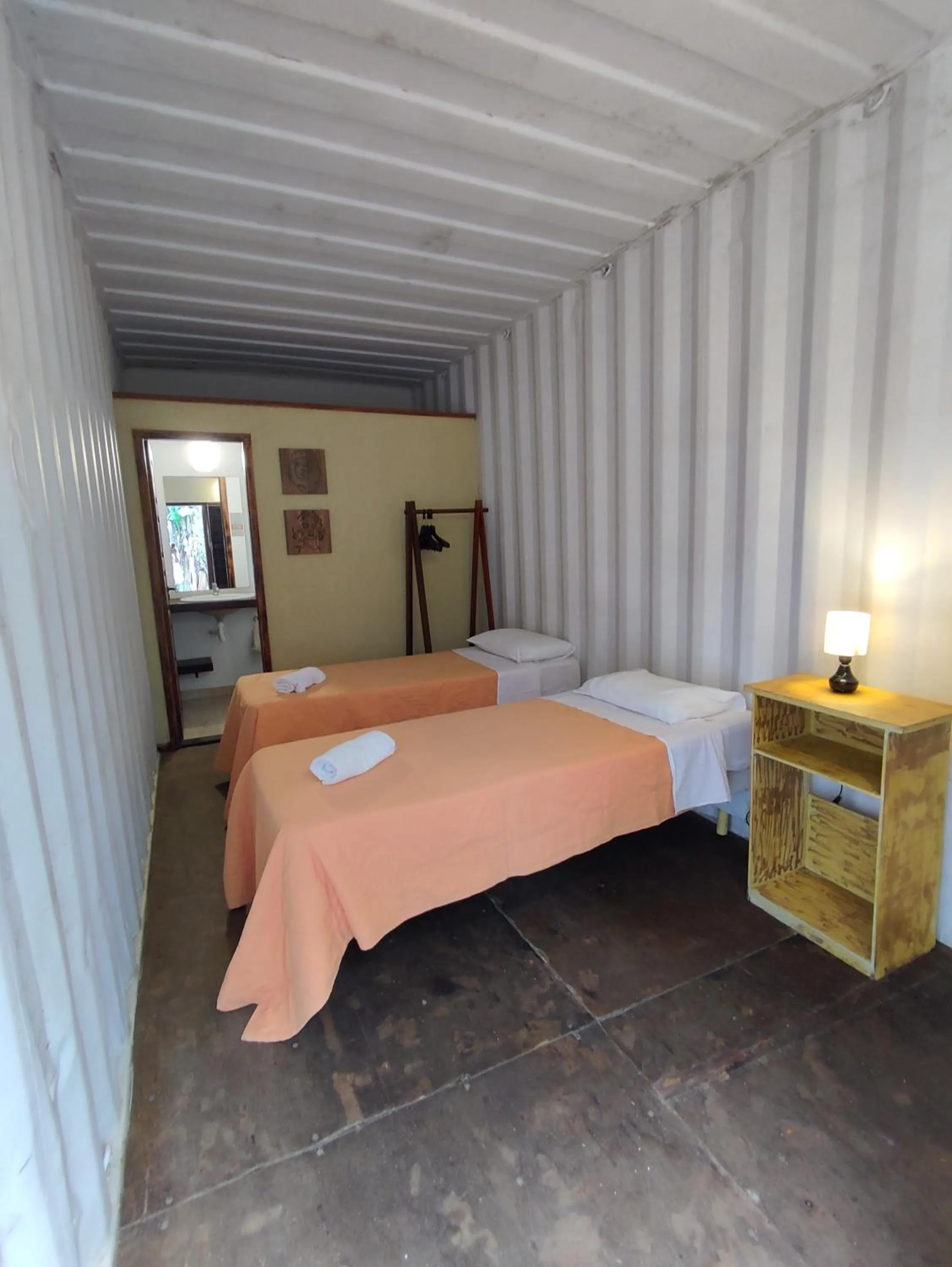 Bedroom, Bed in Container Eco Suítes
