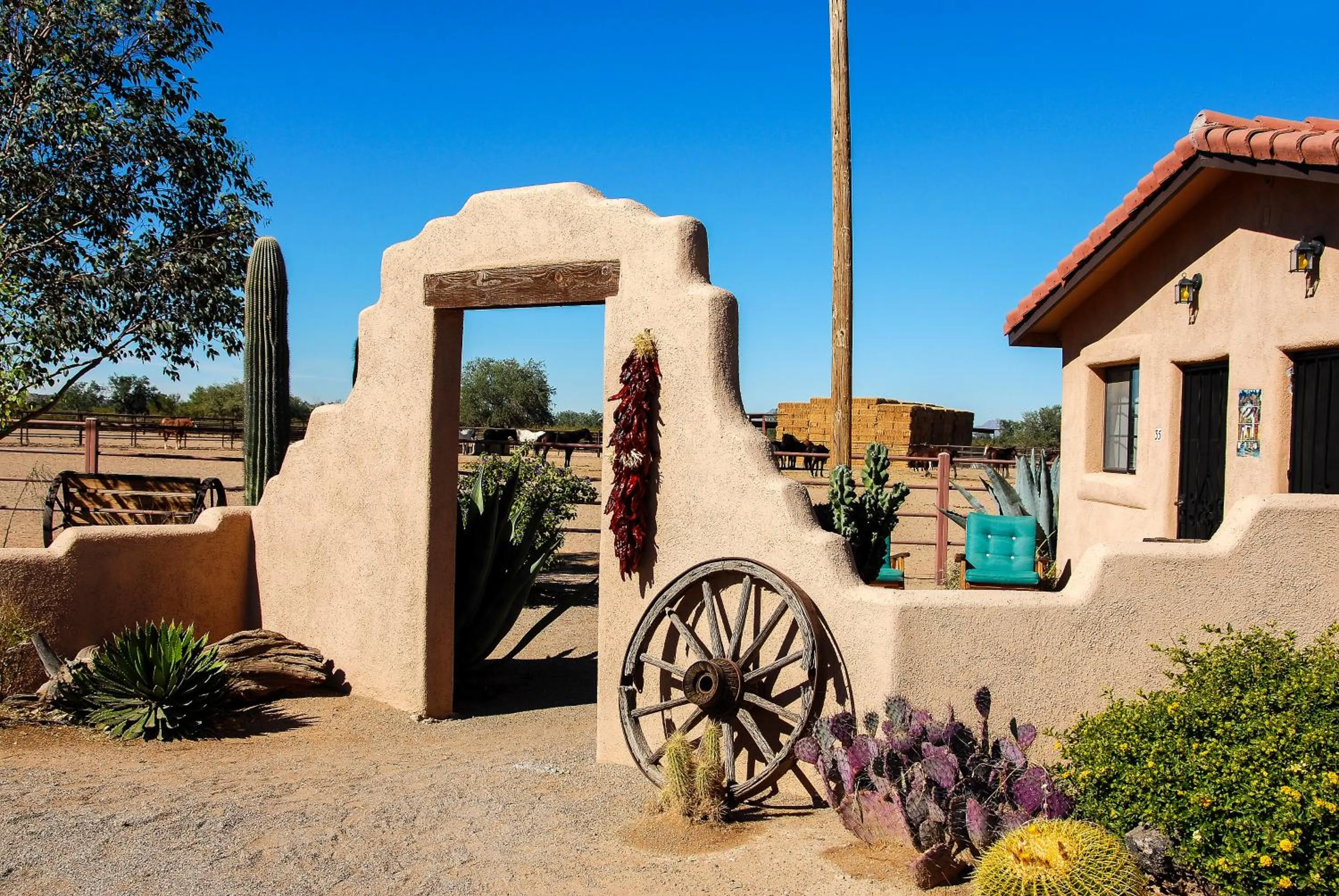 Facade/entrance in White Stallion Ranch