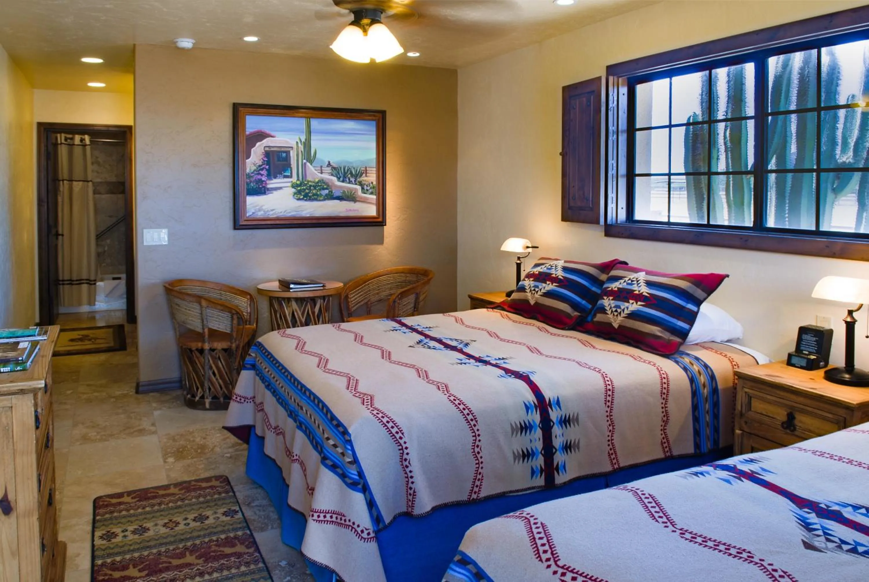 Photo of the whole room, Bed in White Stallion Ranch