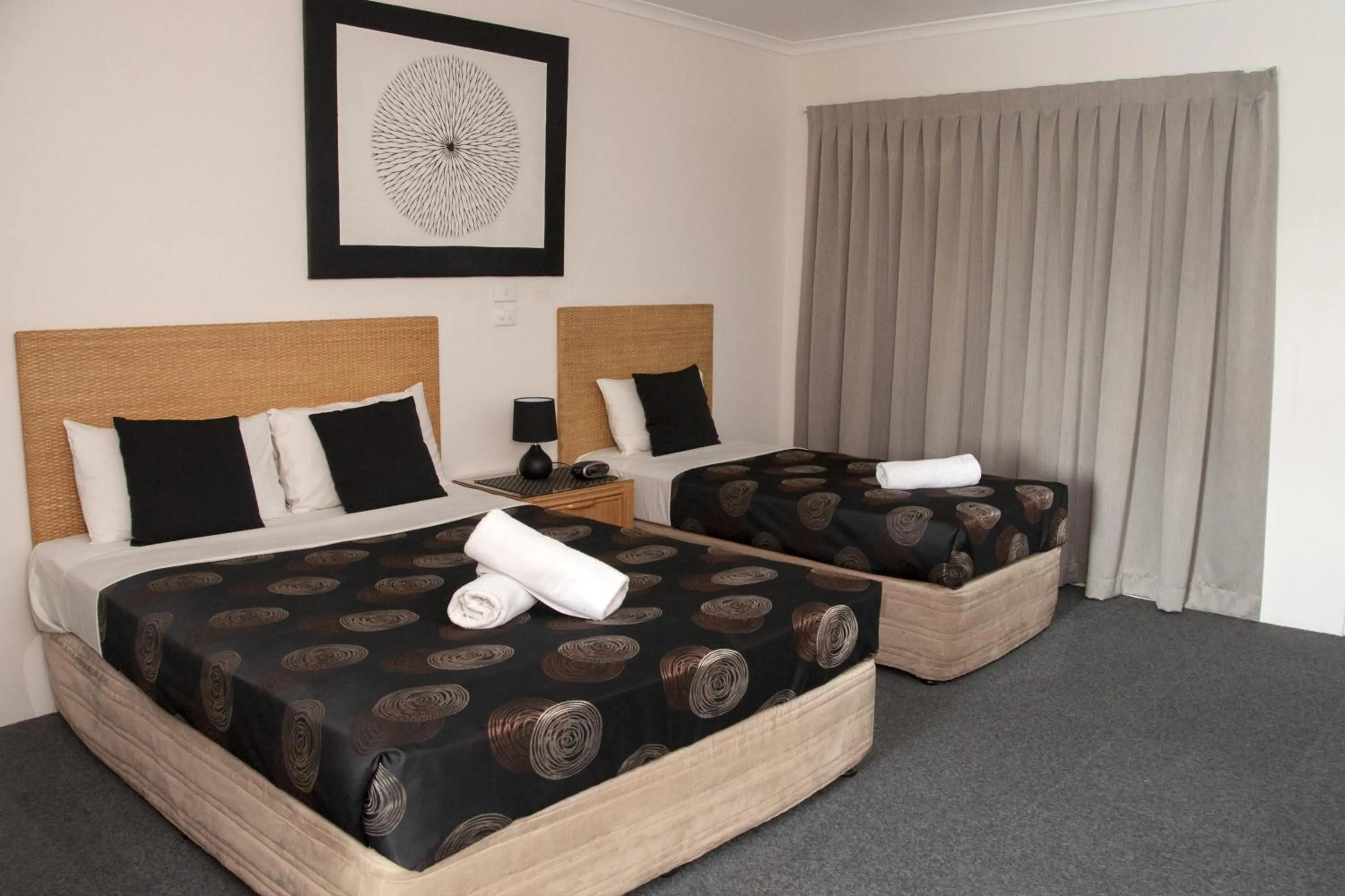 Bed in Jackaroo Motel
