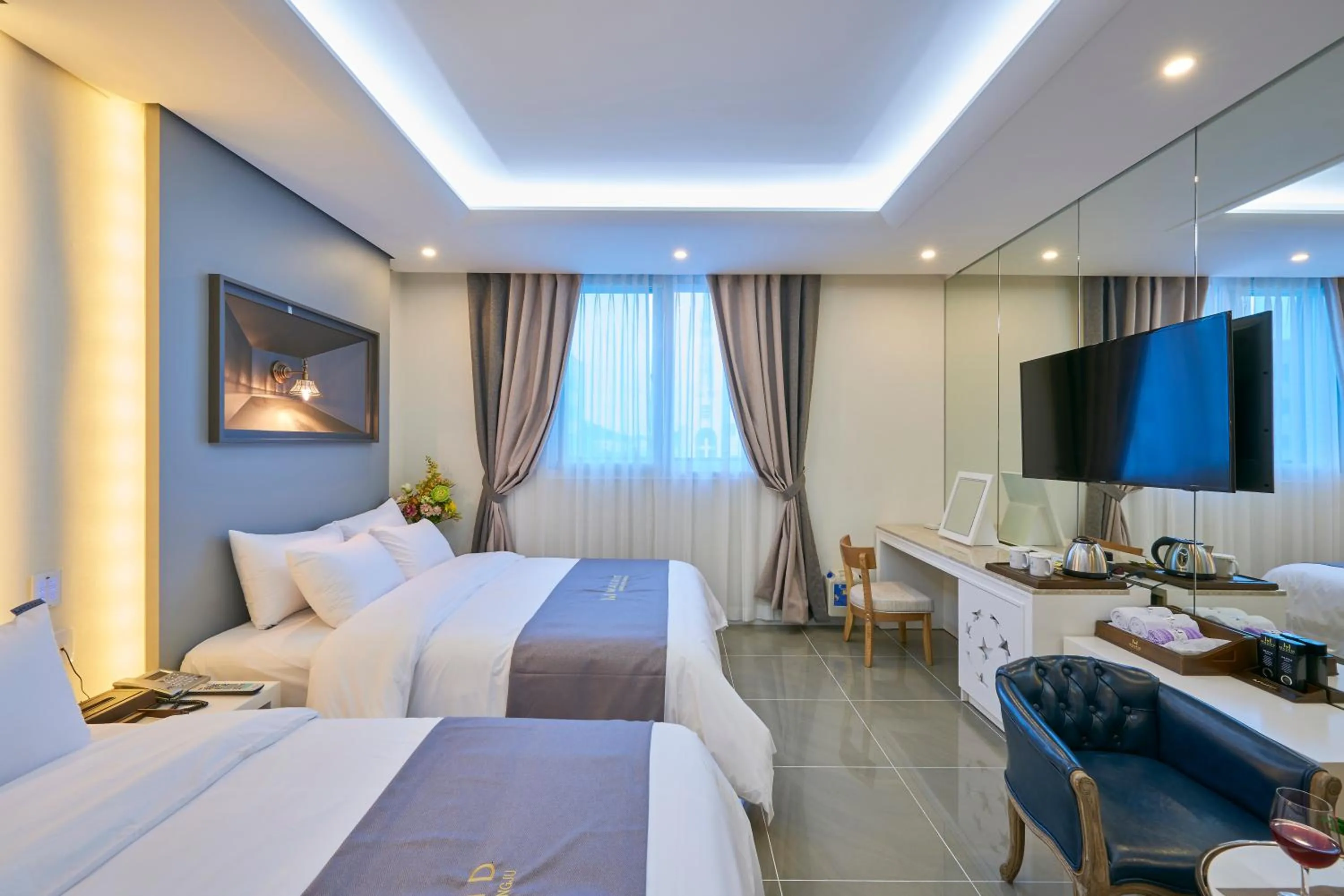 Photo of the whole room, Bed in Gwangju Madrid Hotel