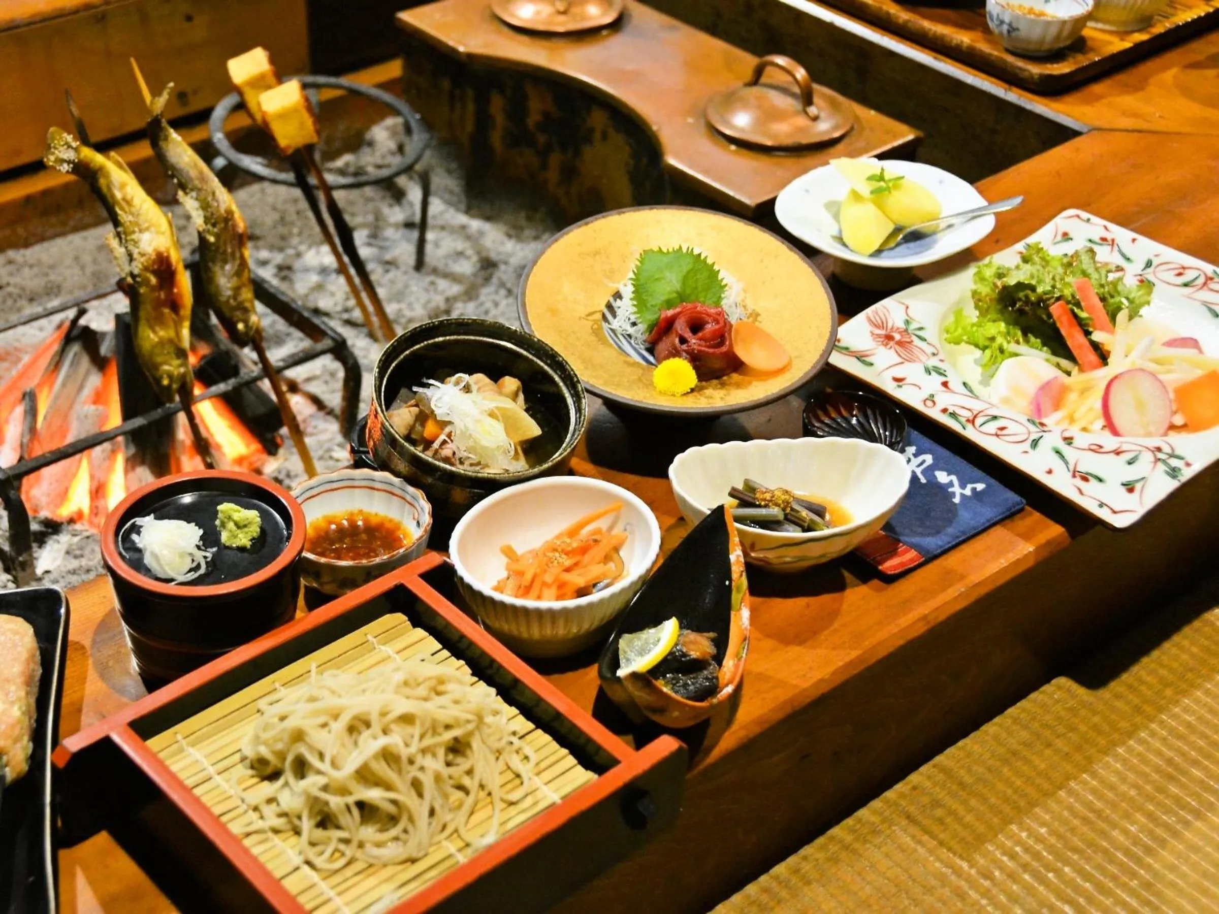 Dinner in Irorinoyado Ashina