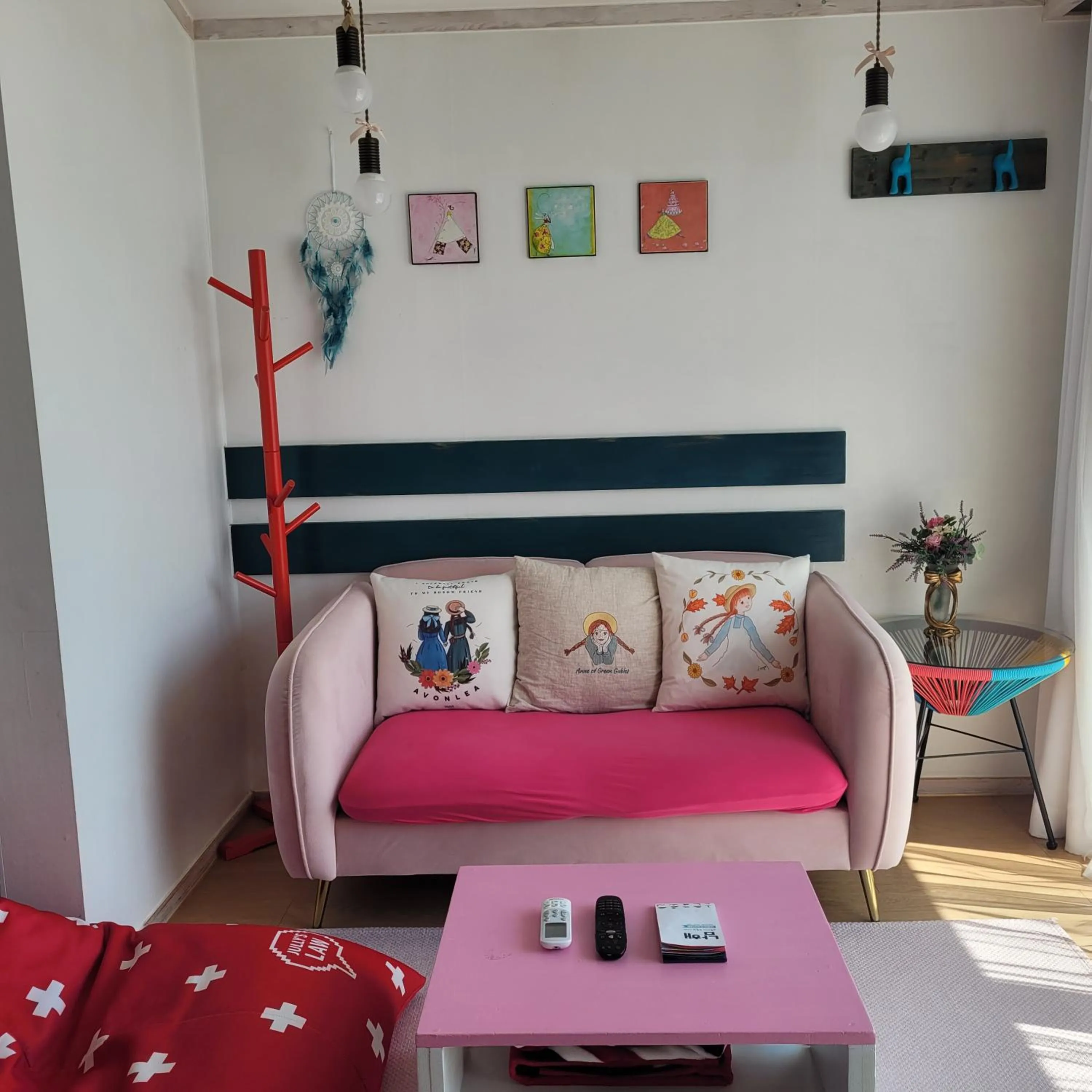 Living room, Bed in Soulmate Pension