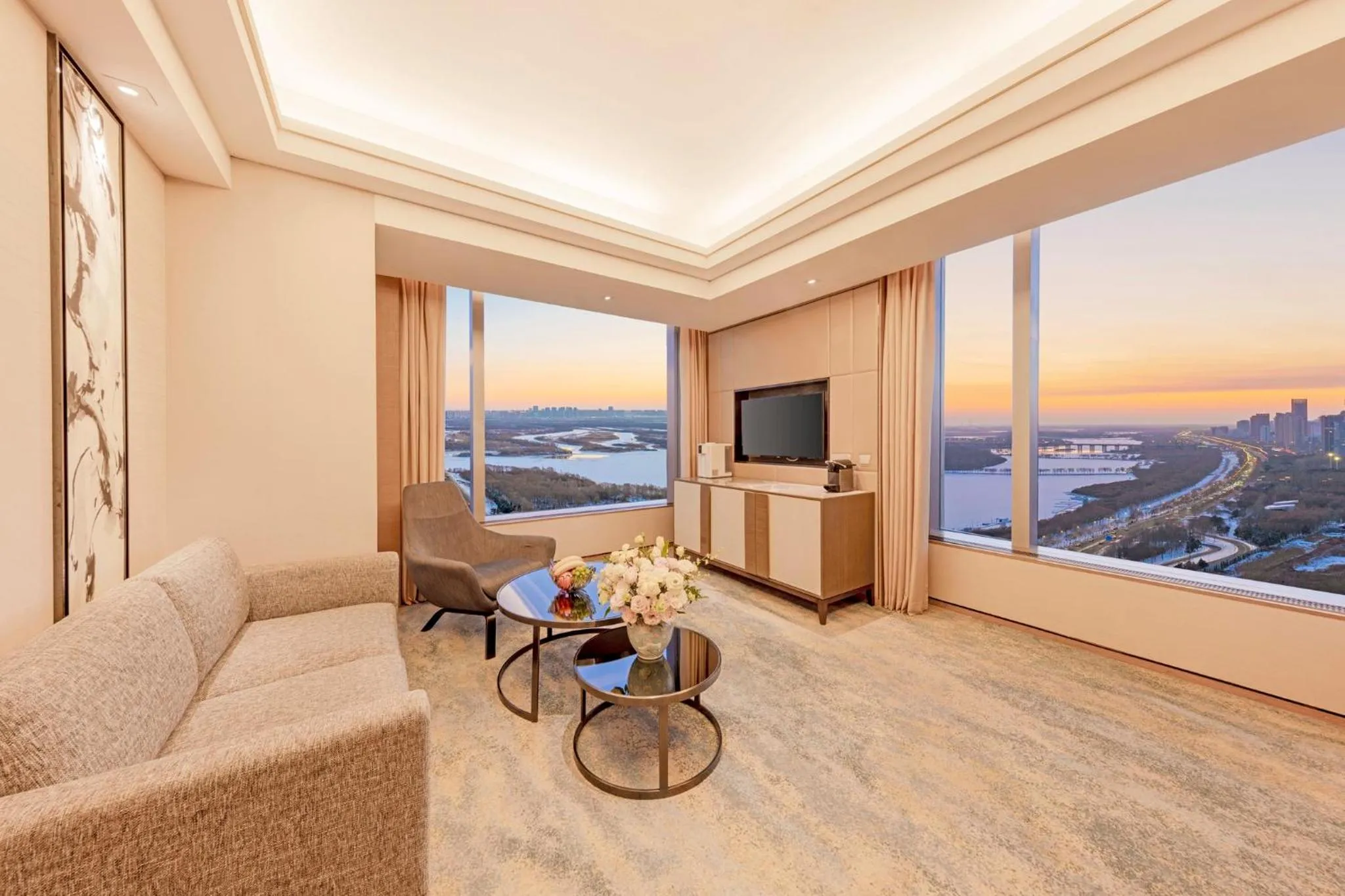 Photo of the whole room in Shangri-La Songbei, Harbin