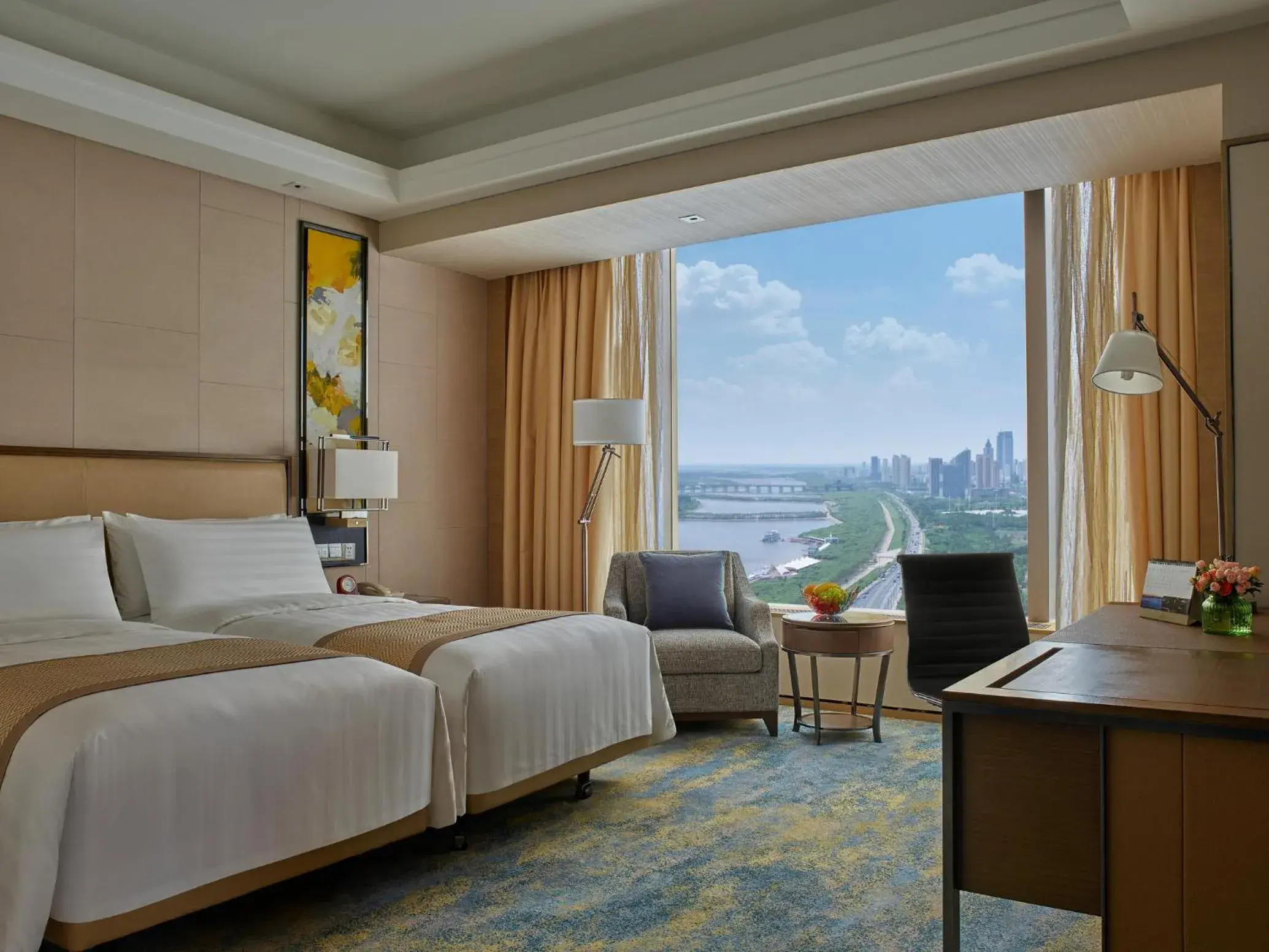 Deluxe River View Twin in Shangri-La Songbei, Harbin Deluxe River View Twin in Shangri-La Songbei, Harbin