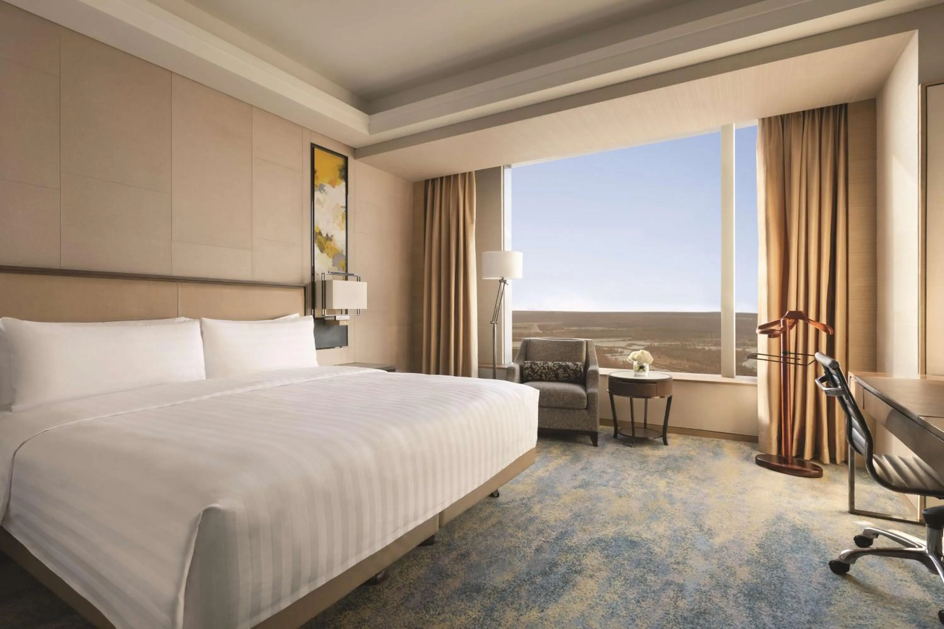 Photo of the whole room, Bed in Shangri-La Songbei, Harbin