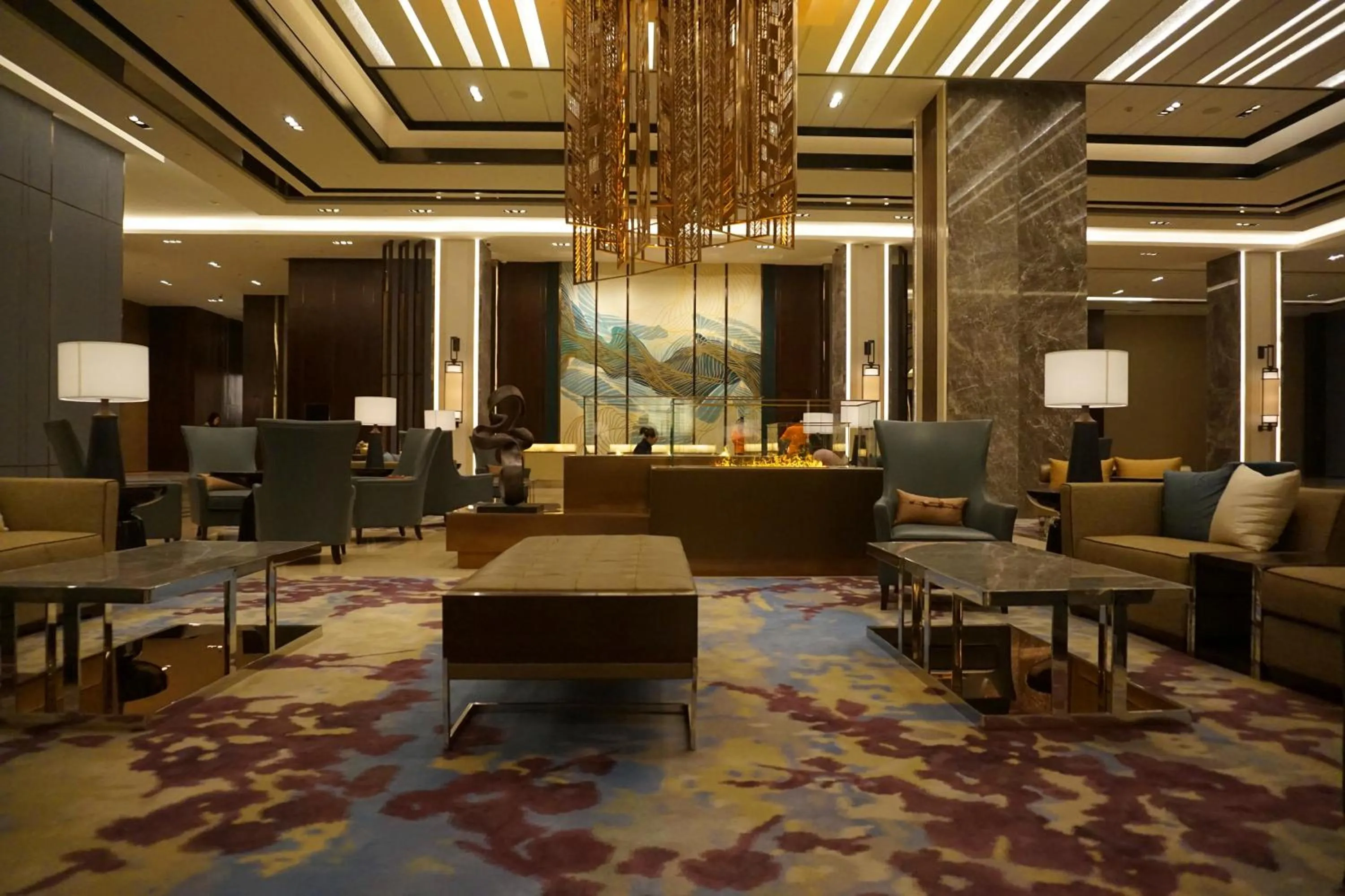 Lobby or reception in Shangri-La Songbei, Harbin