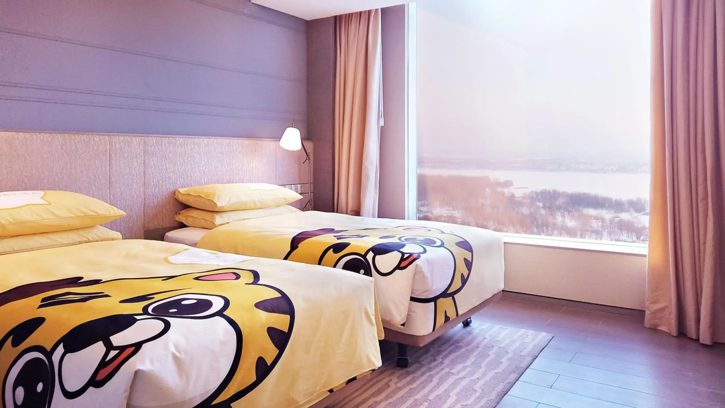 Photo of the whole room, Bed in Shangri-La Songbei, Harbin Photo of the whole room, Bed in Shangri-La Songbei, Harbin