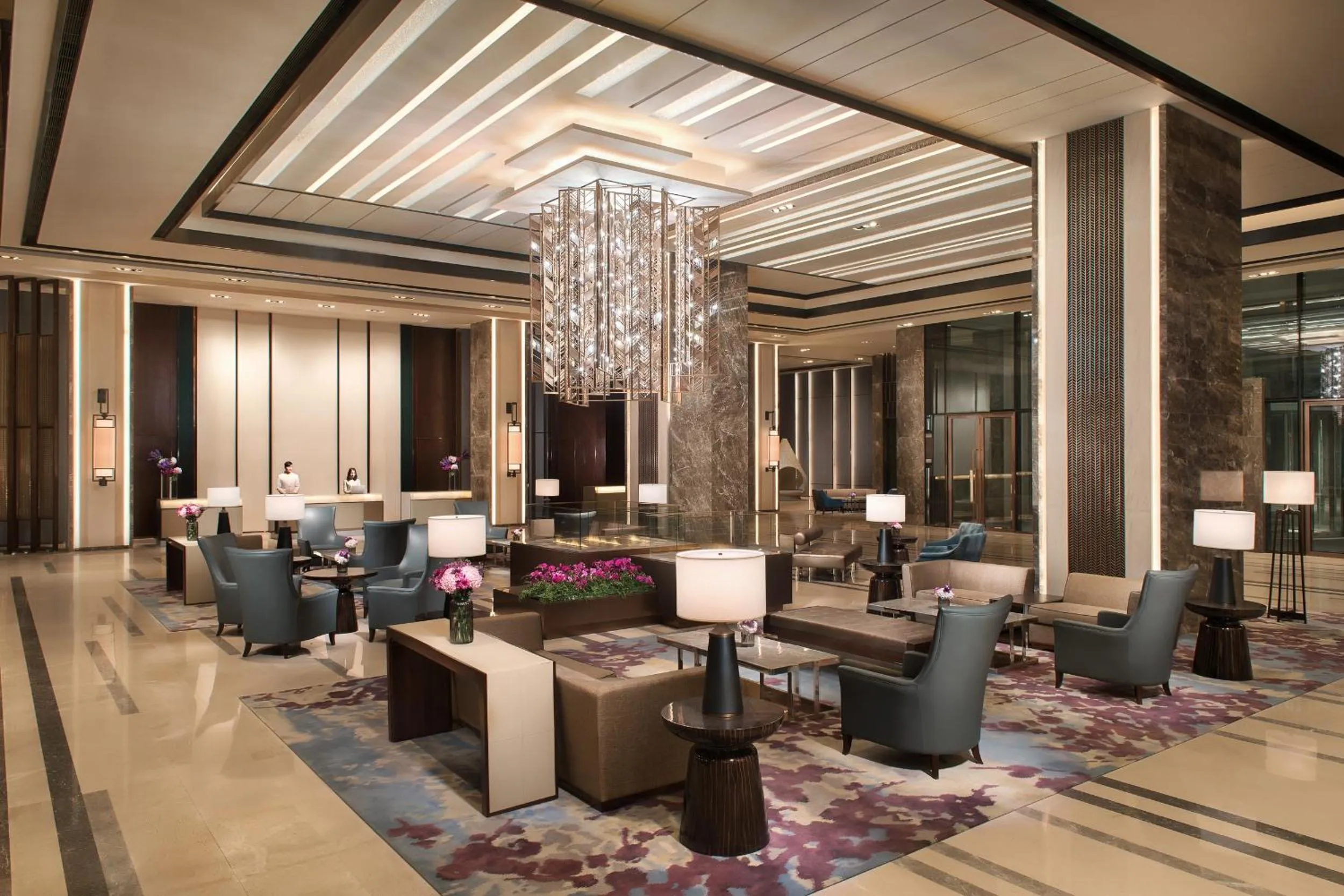 Lobby or reception in Shangri-La Songbei, Harbin