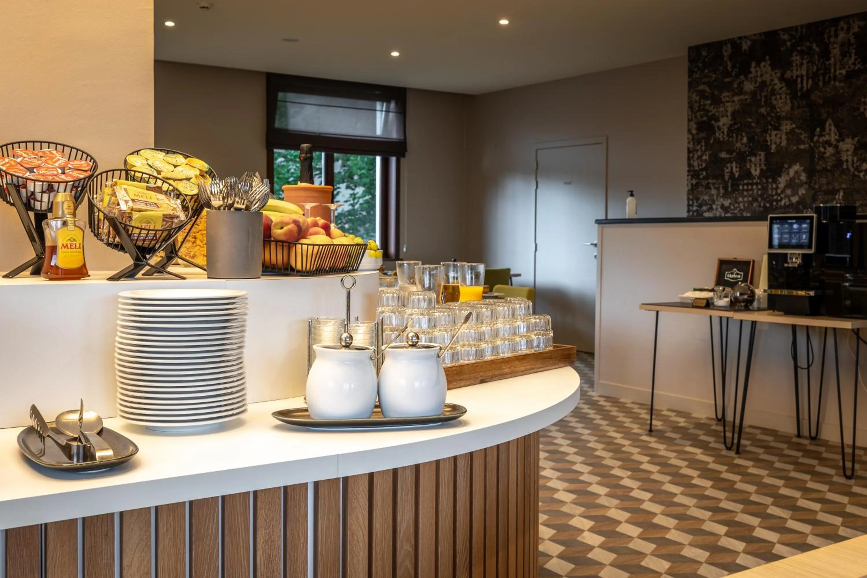 Buffet breakfast in Hotel Olympia in Bruges