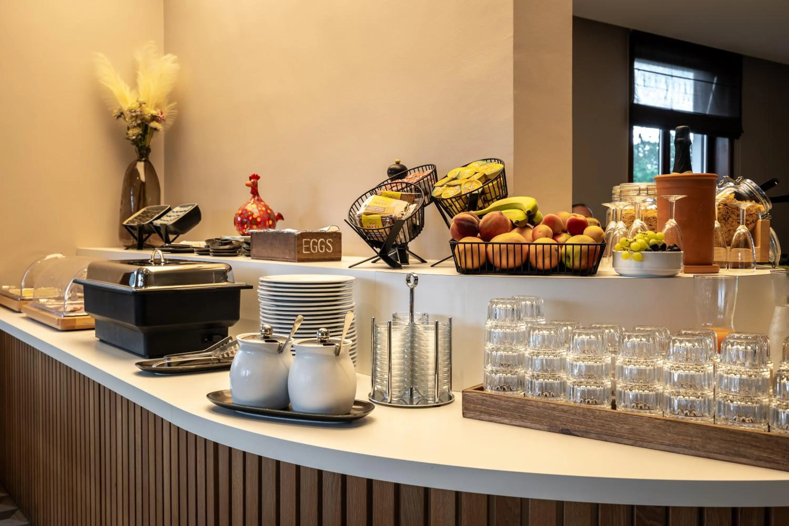 Buffet breakfast in Hotel Olympia in Bruges