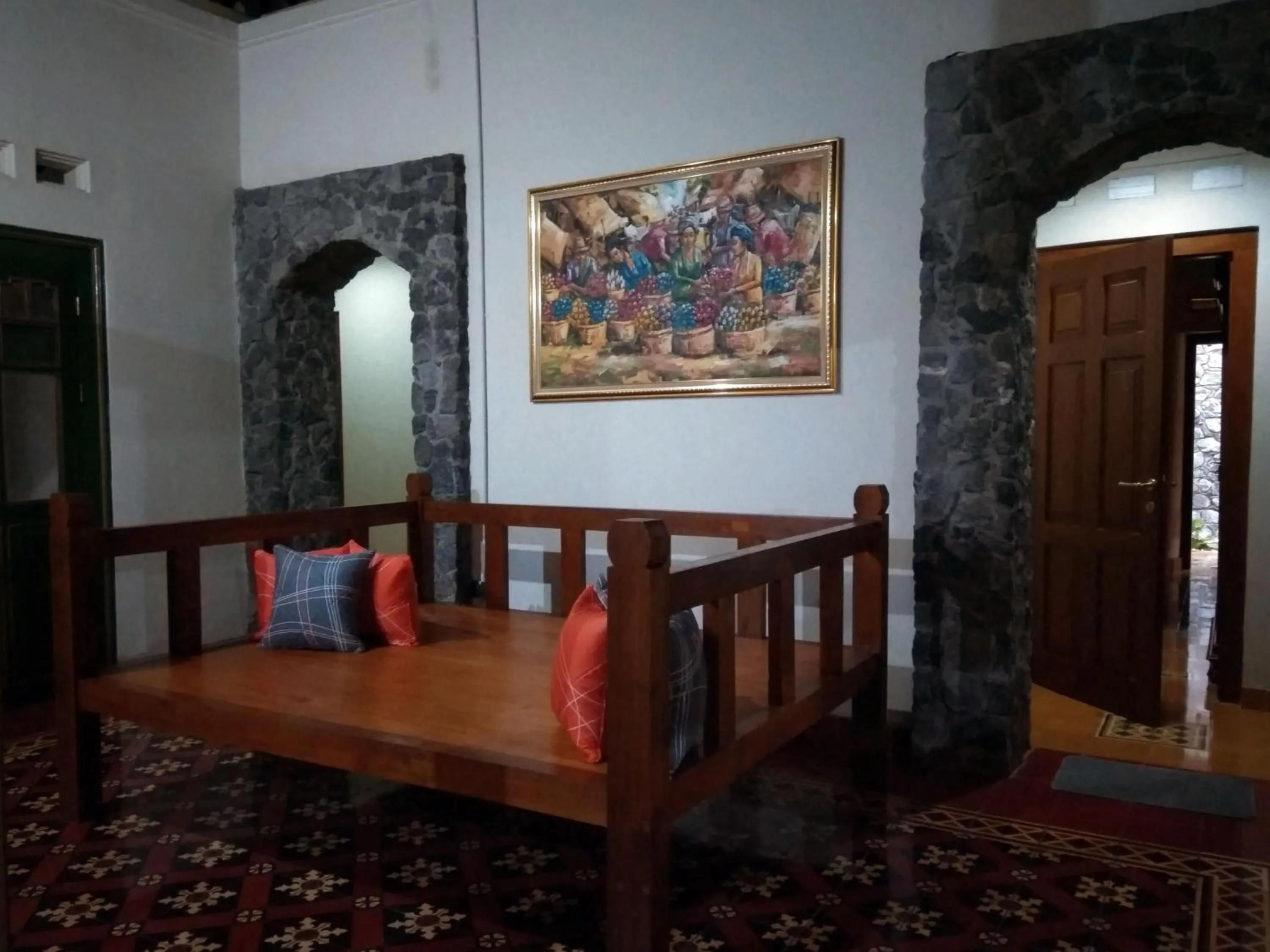 Decorative detail, Bed in Omah Pitoe Yogya Homestay